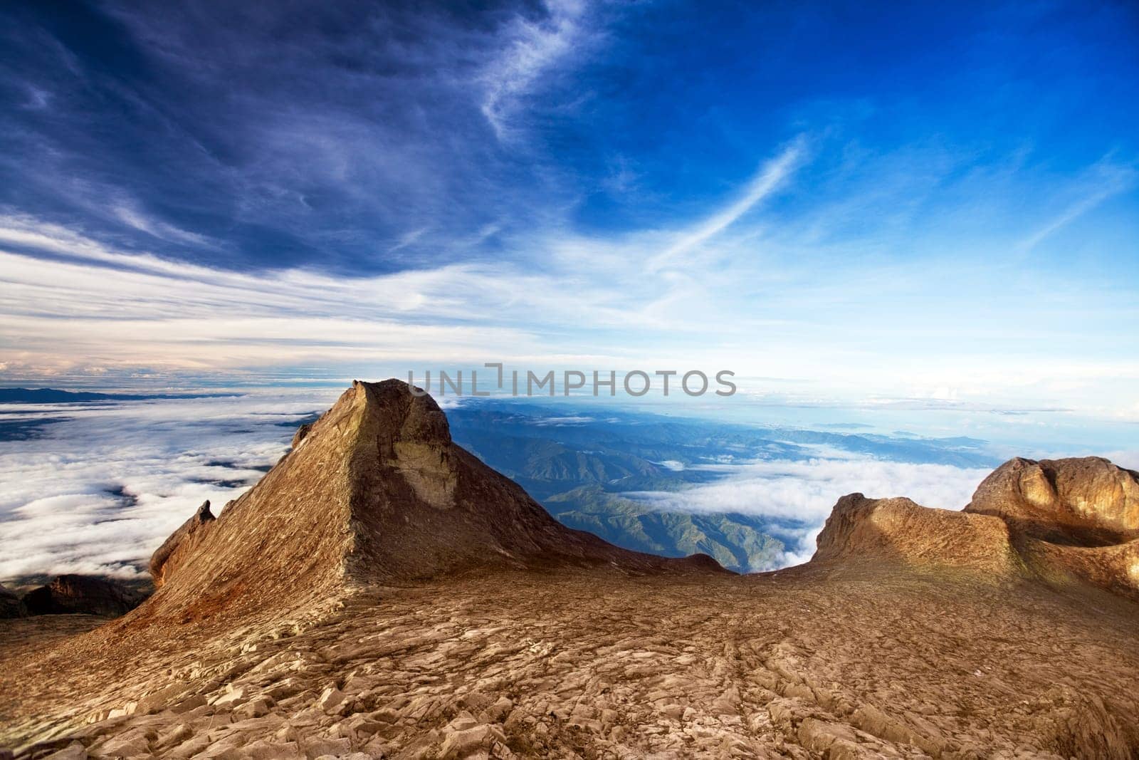 St. John's peak at Mount Kinabalu. Sabah. Borneo. Malaysia