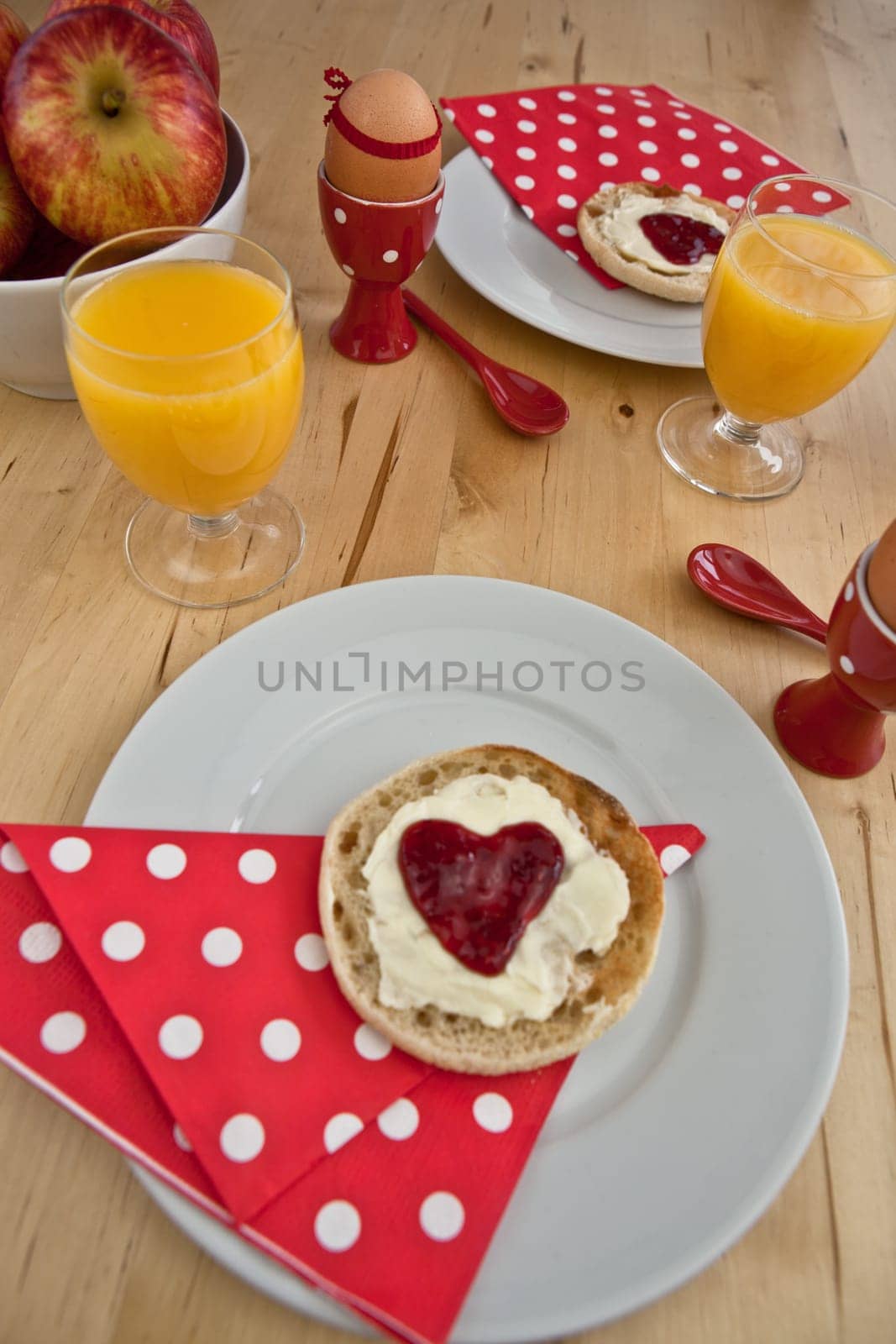 Love-made breakfast