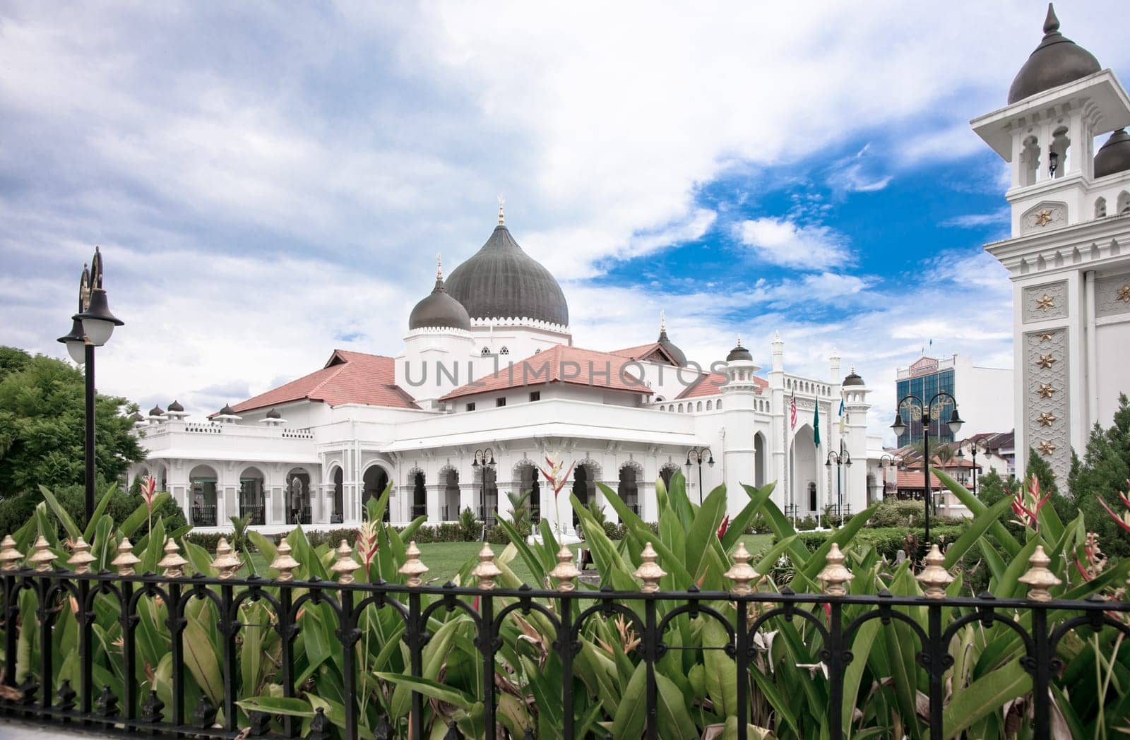 the kapitan keling mosque in penang malaysia.