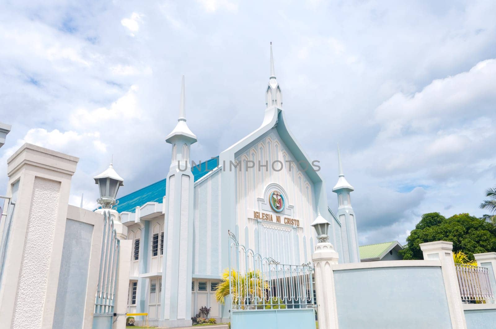catholic white church in Naga city, Philippines. Iglesia ni cristo means in Philippine language (tagalog) church of christ. It stands for the largest independent christian church in asia.