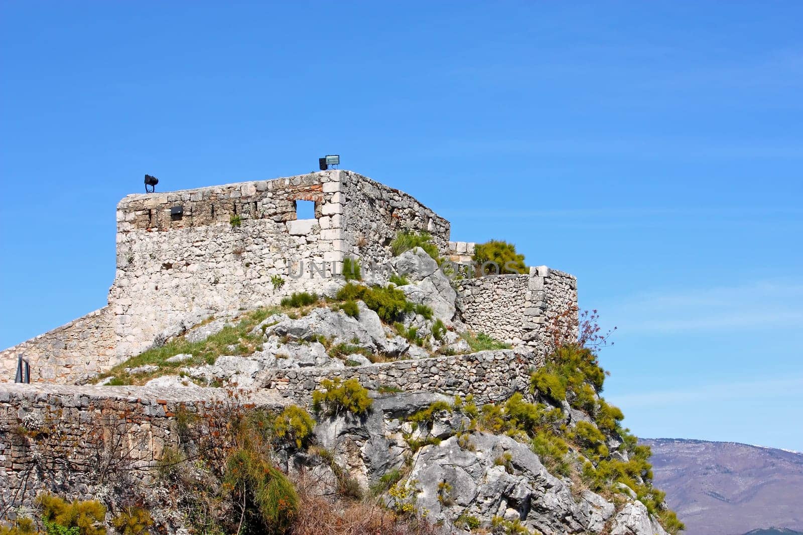 Part of the fortress of Knin, second largest military fortification in the Europe, city of Knin, Croatia
