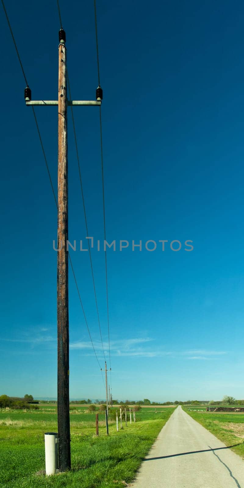 Path Mast Electricity Road