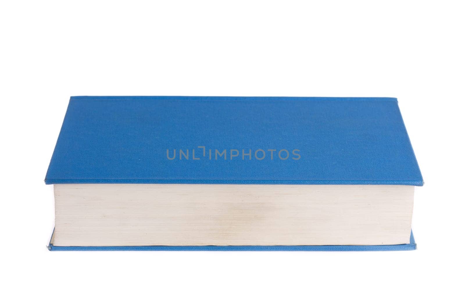 Blue book isolated on white background