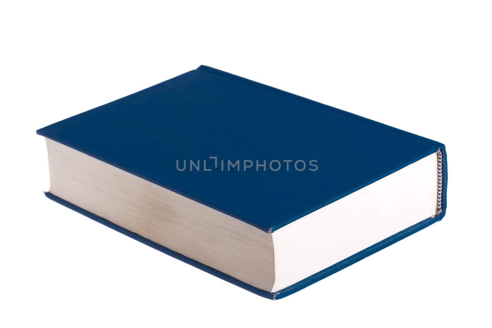 Blue book isolated on white background