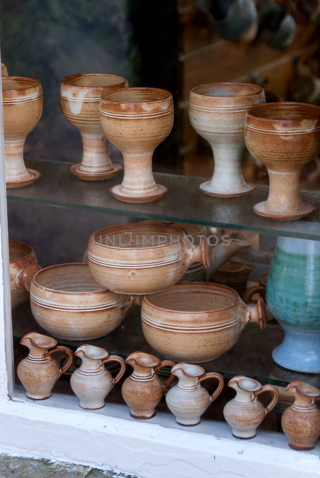 clay cups and pots in Port Isaac