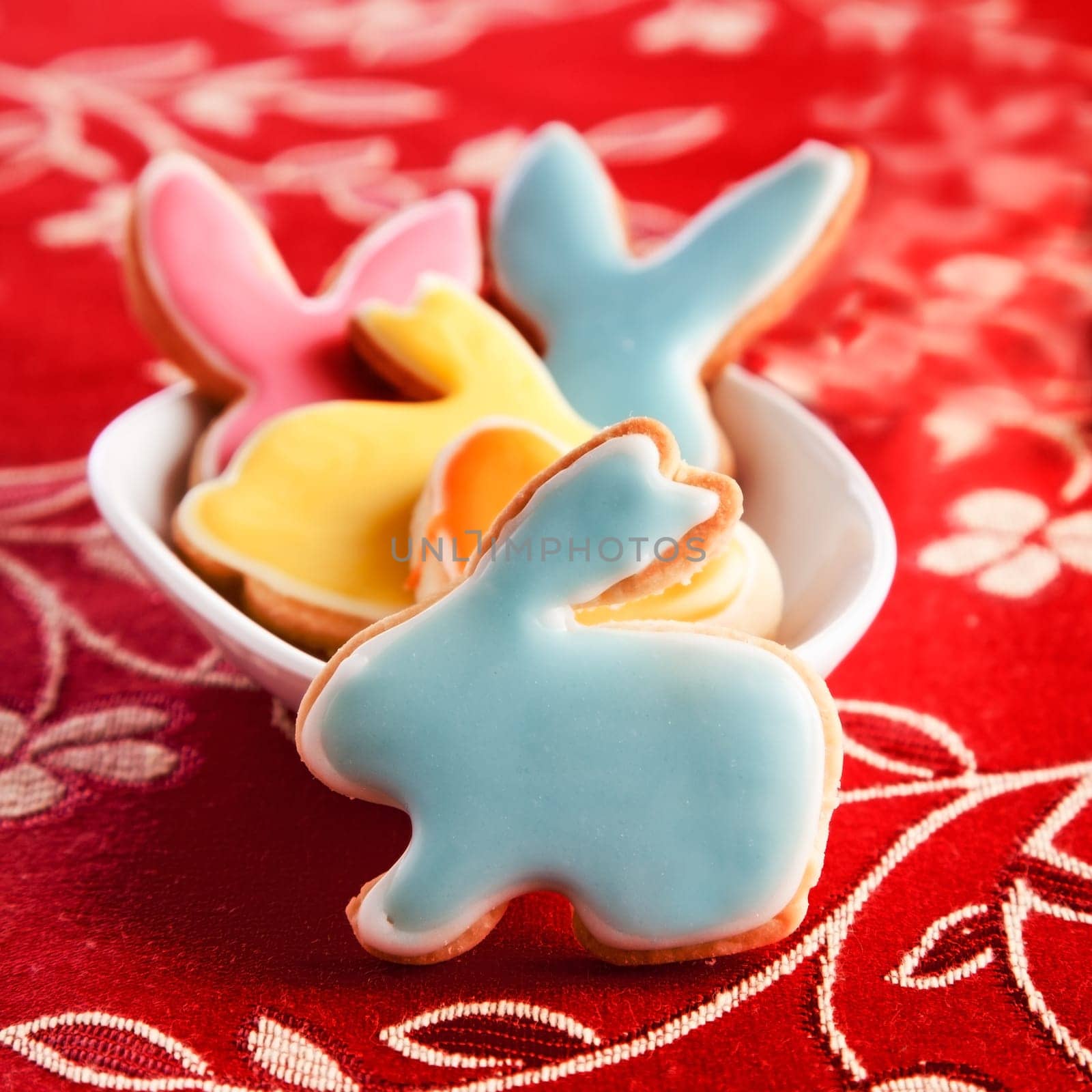 Delicious Easter Rabbits in a bowl