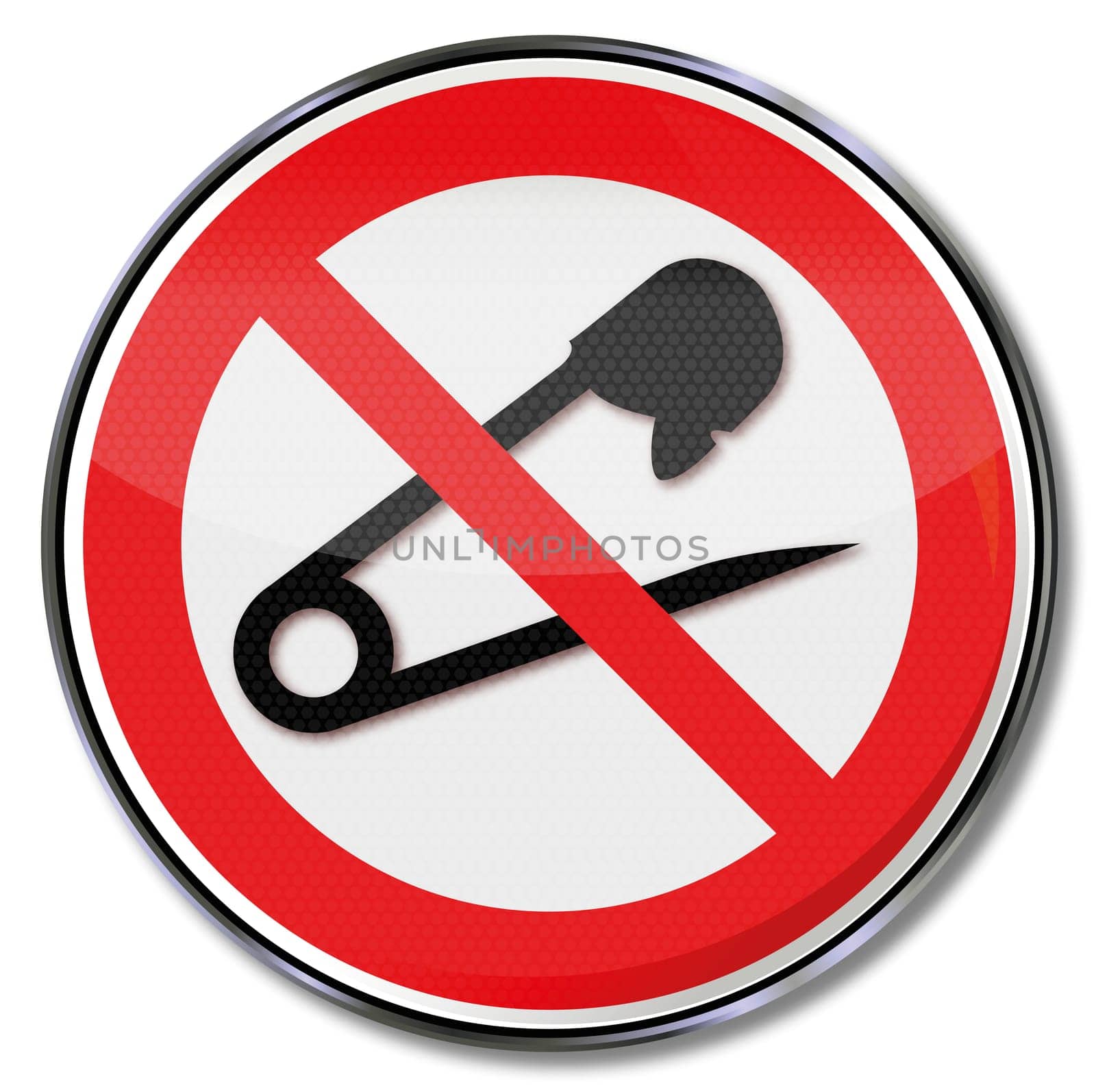 Safety sign no safety pin
