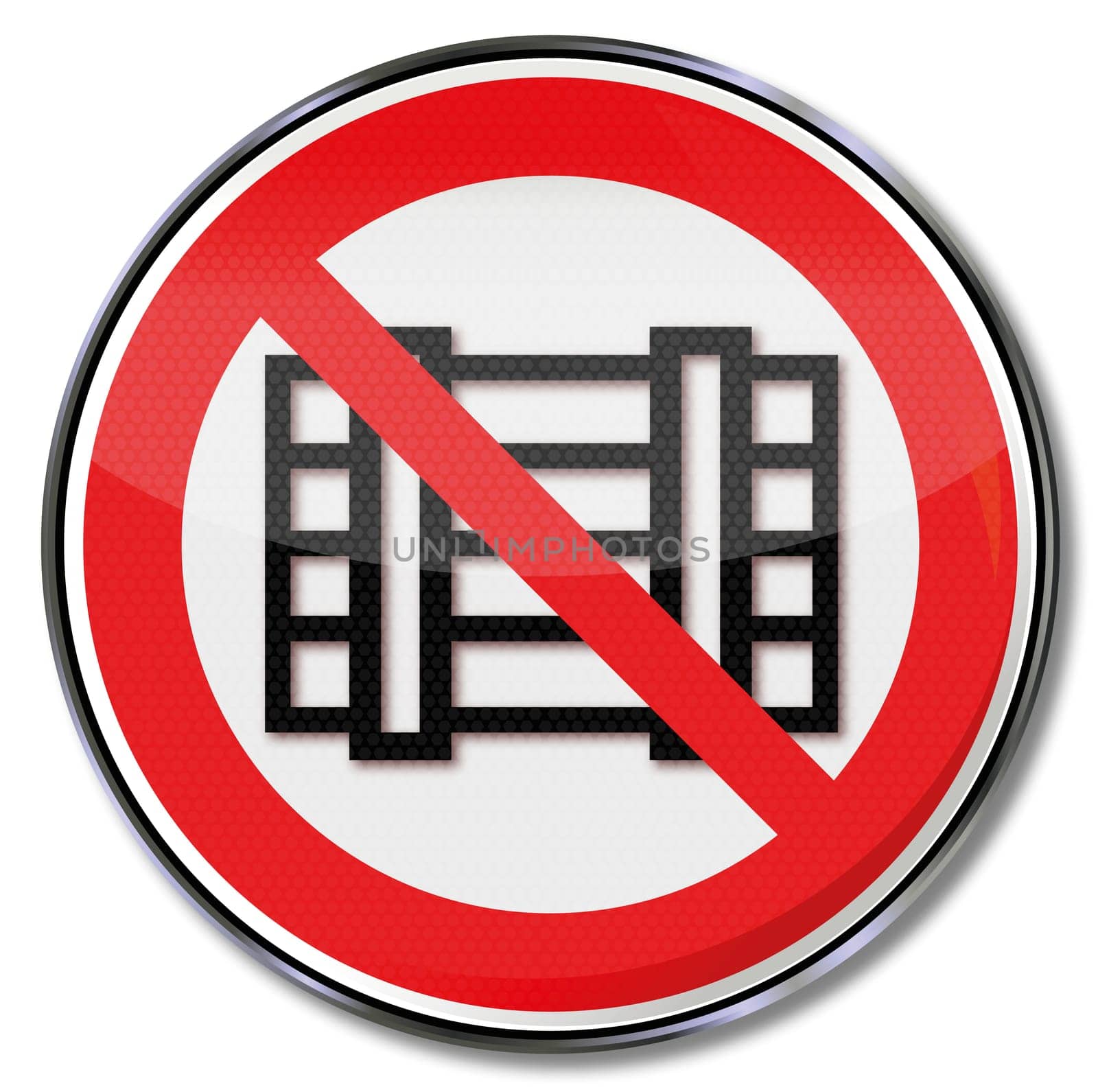 Prohibition signs,parking and storage
