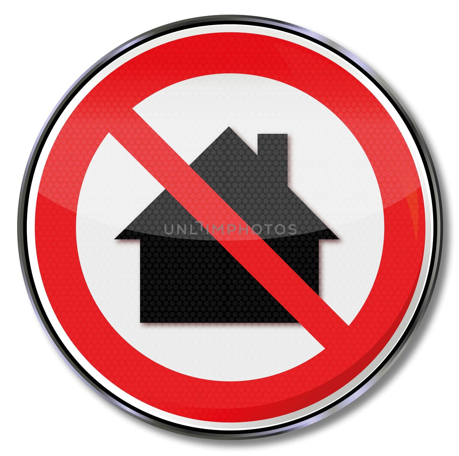 Sign nit in a residential area