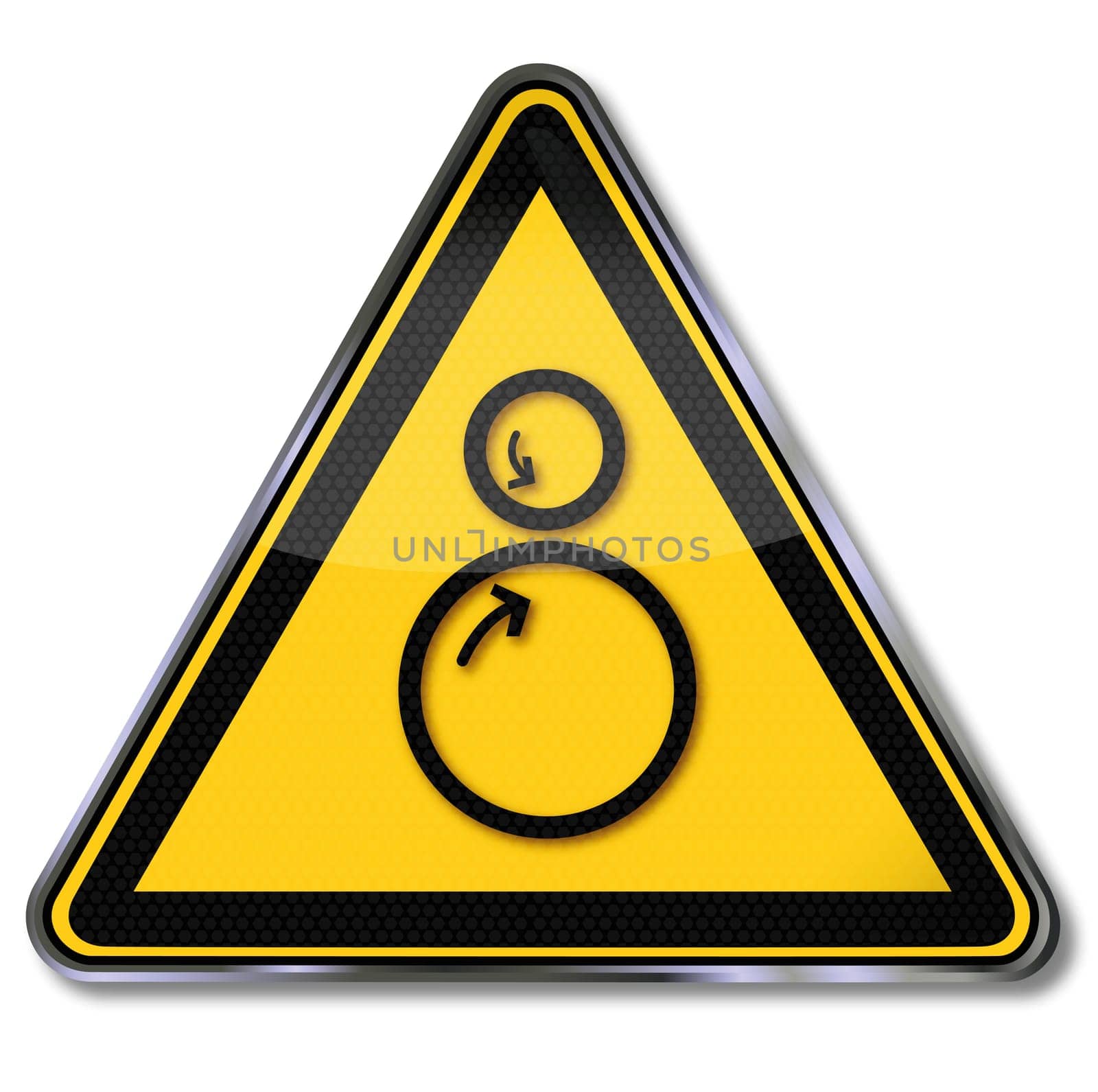 Warning signs printing cylinders