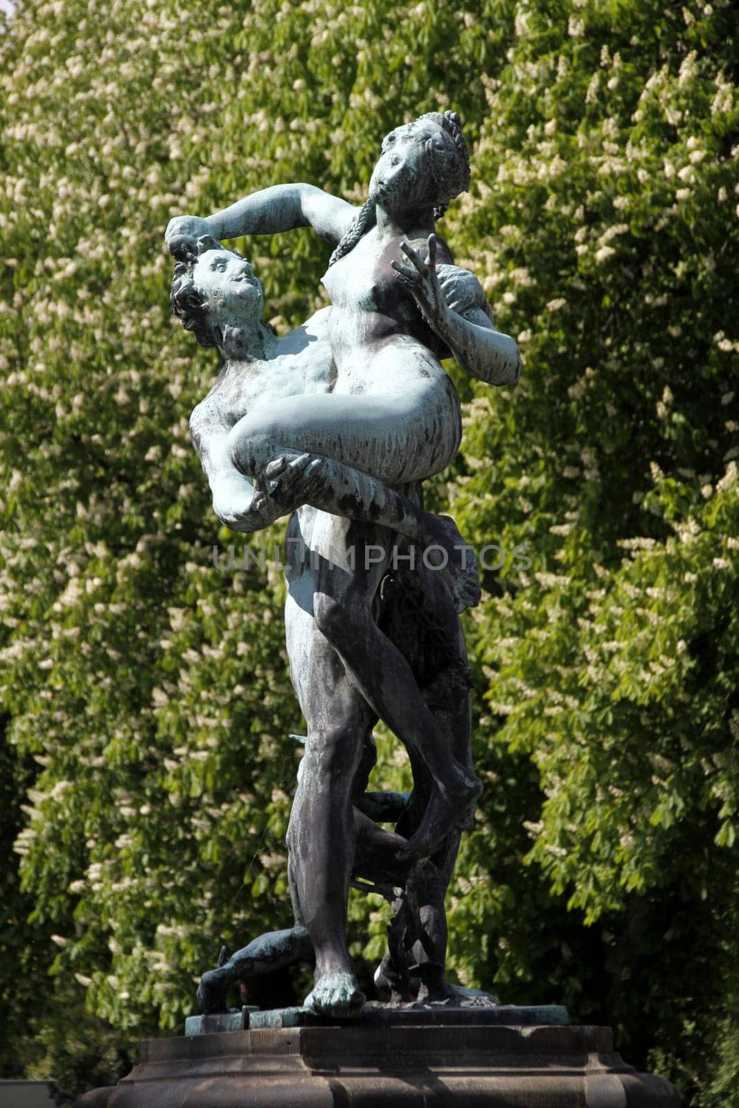 Statue on the castle bridge in Bückeburg