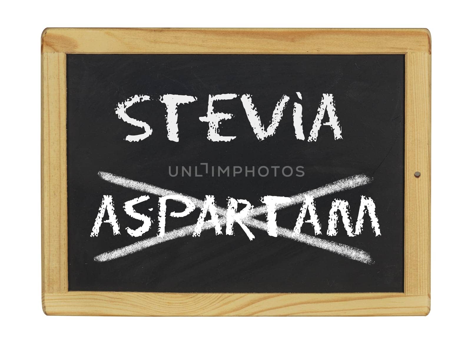Bar with stevia and aspartame