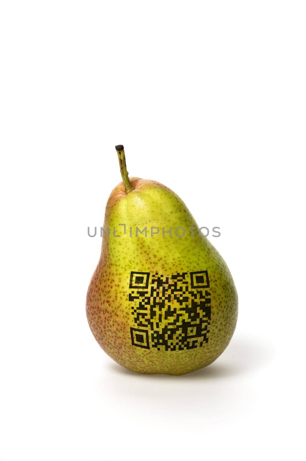 Pear with QR code