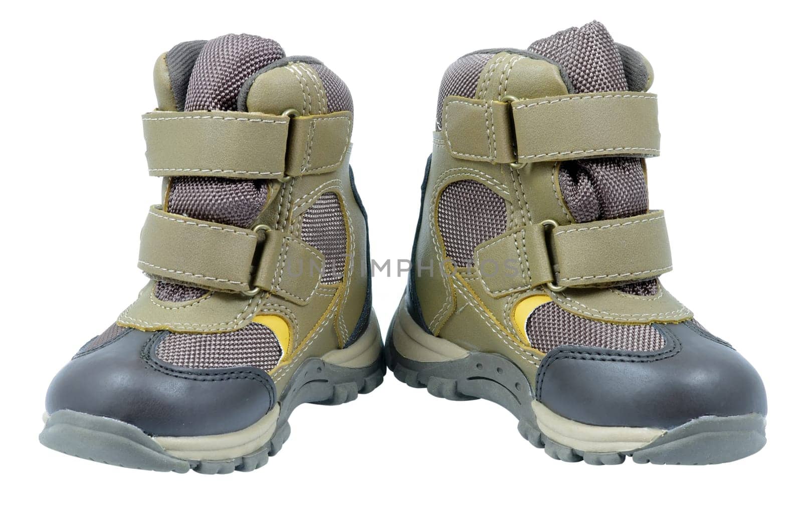 Boots for children isolated on white