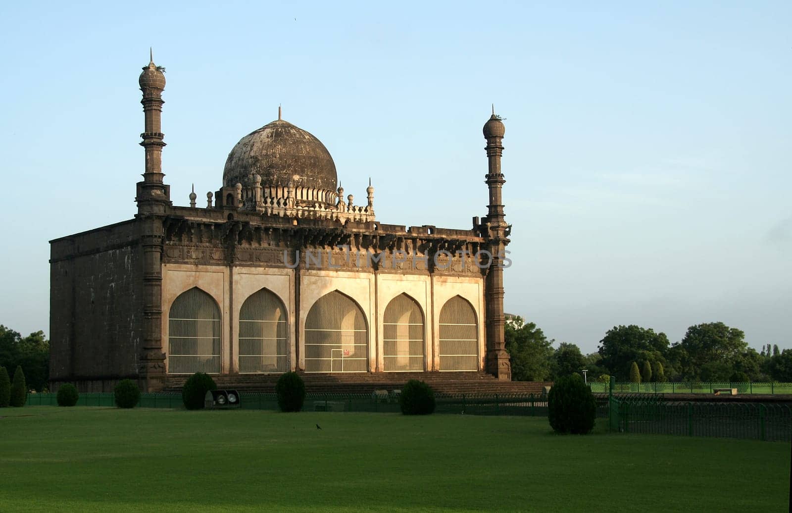 Masjid adjacent to Gol Gumbaz in Bijapur, Karnataka, India, Asia