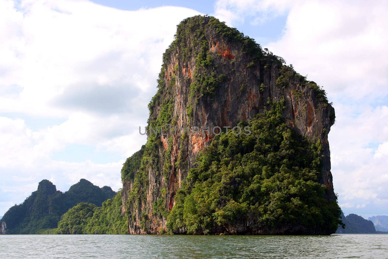 mountain rock in the andaman sea