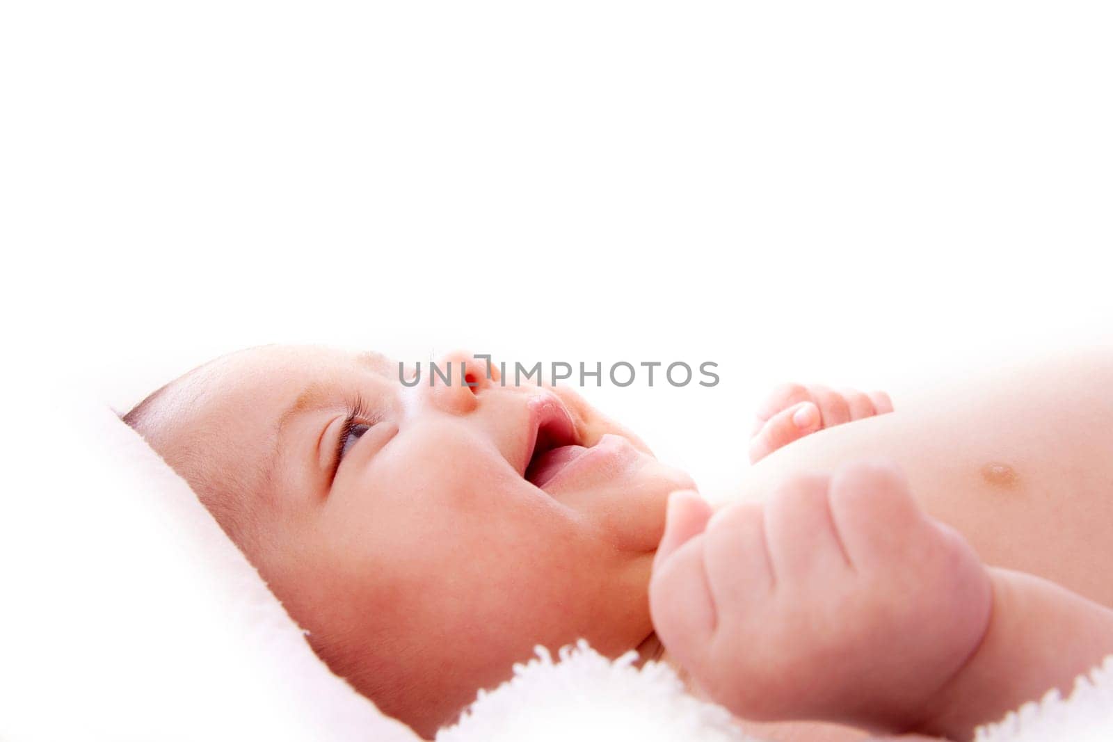 baby wrapped in a towel