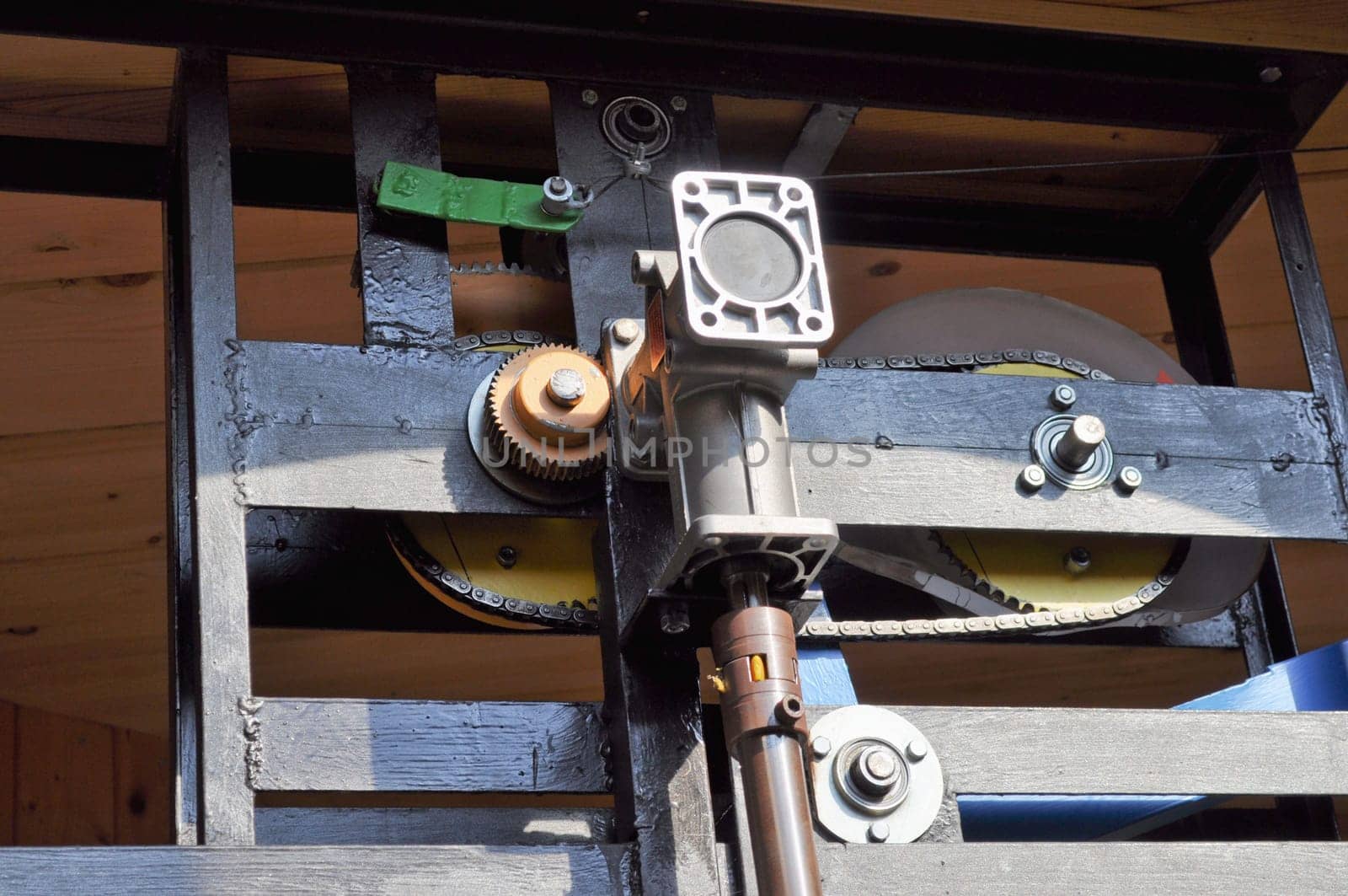 Detail of a lift evator motor