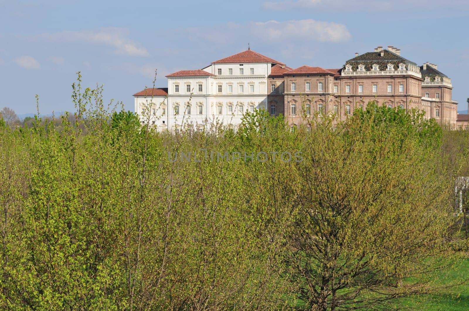 Reggia baroque royal palace in Venaria Reale Turin Italy
