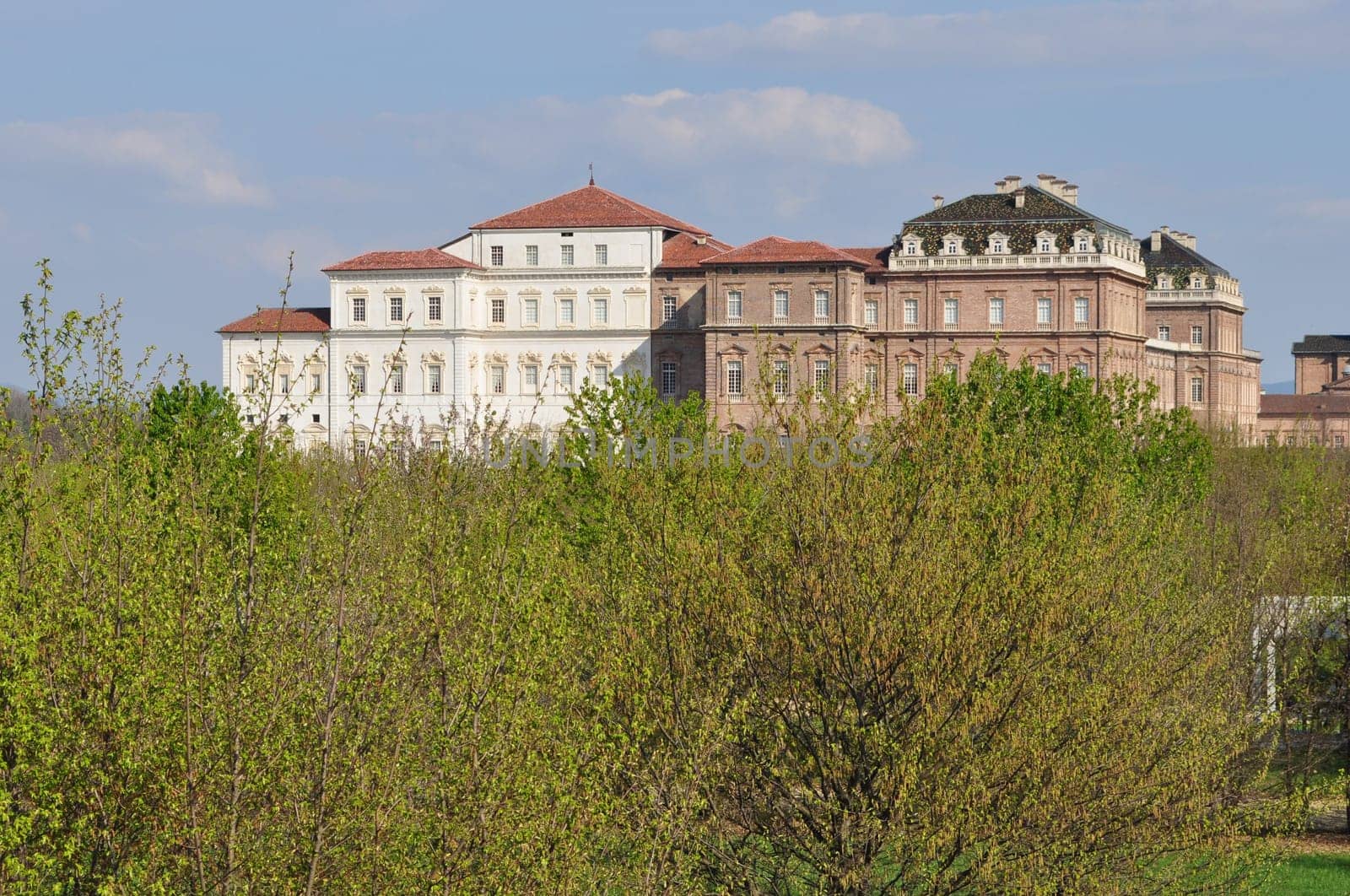 Reggia baroque royal palace in Venaria Reale Turin Italy