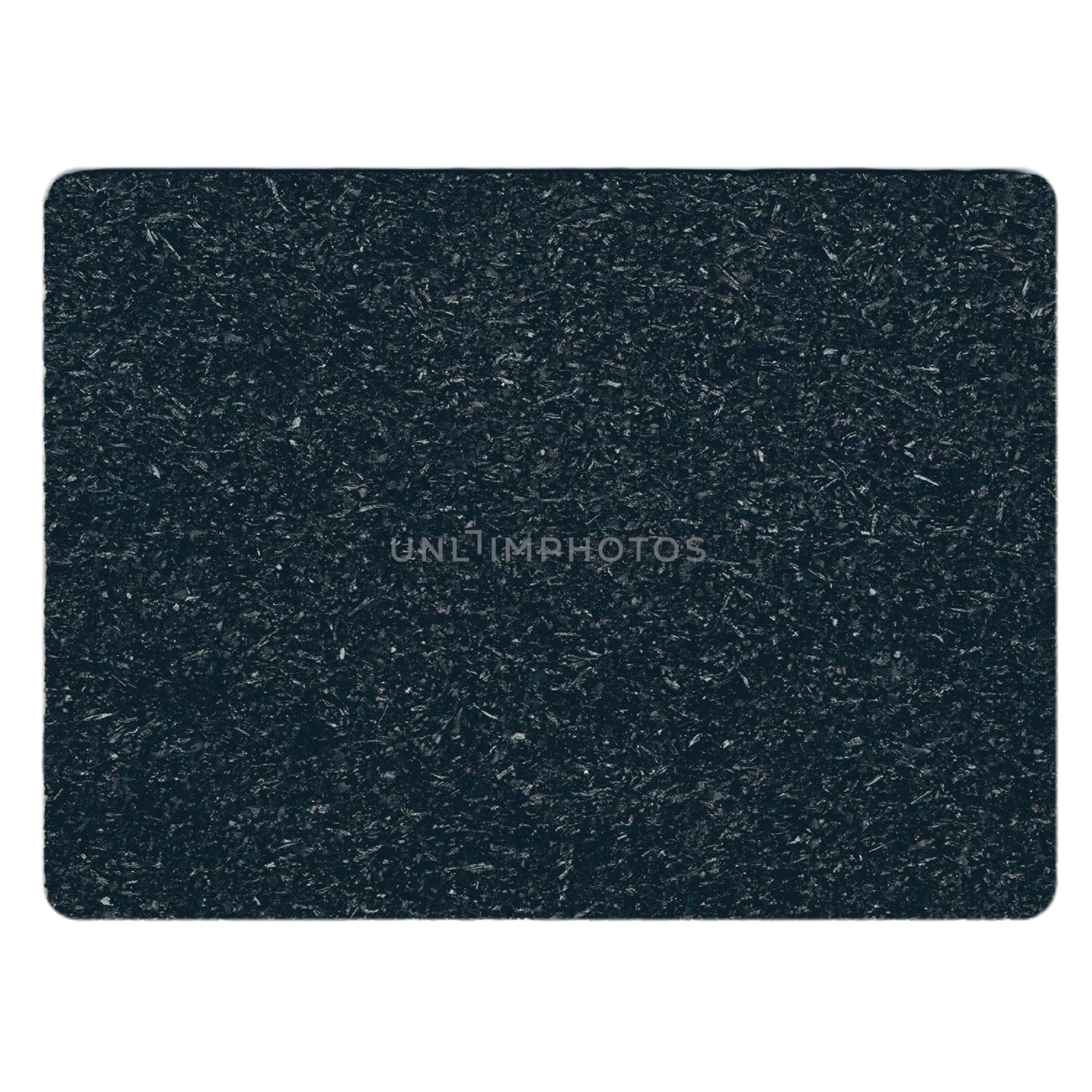 Mat pad used for noise reduction and sound proofing in the construction industry - isolated over white background