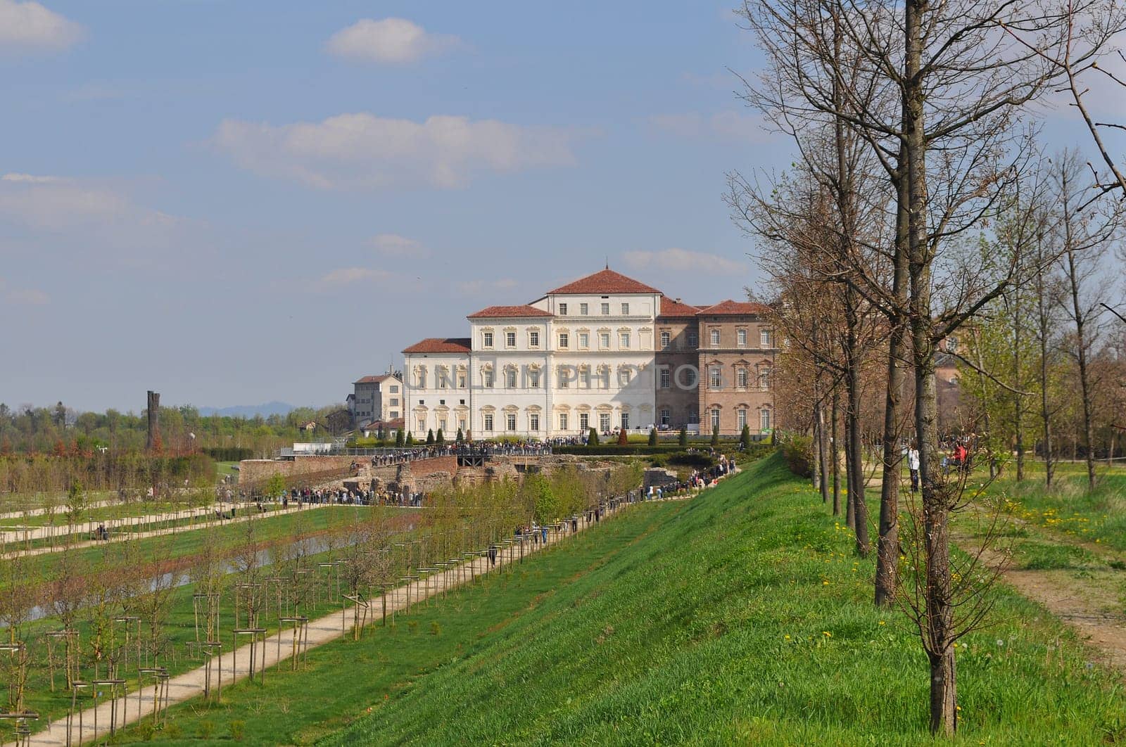 Reggia baroque royal palace in Venaria Reale Turin Italy