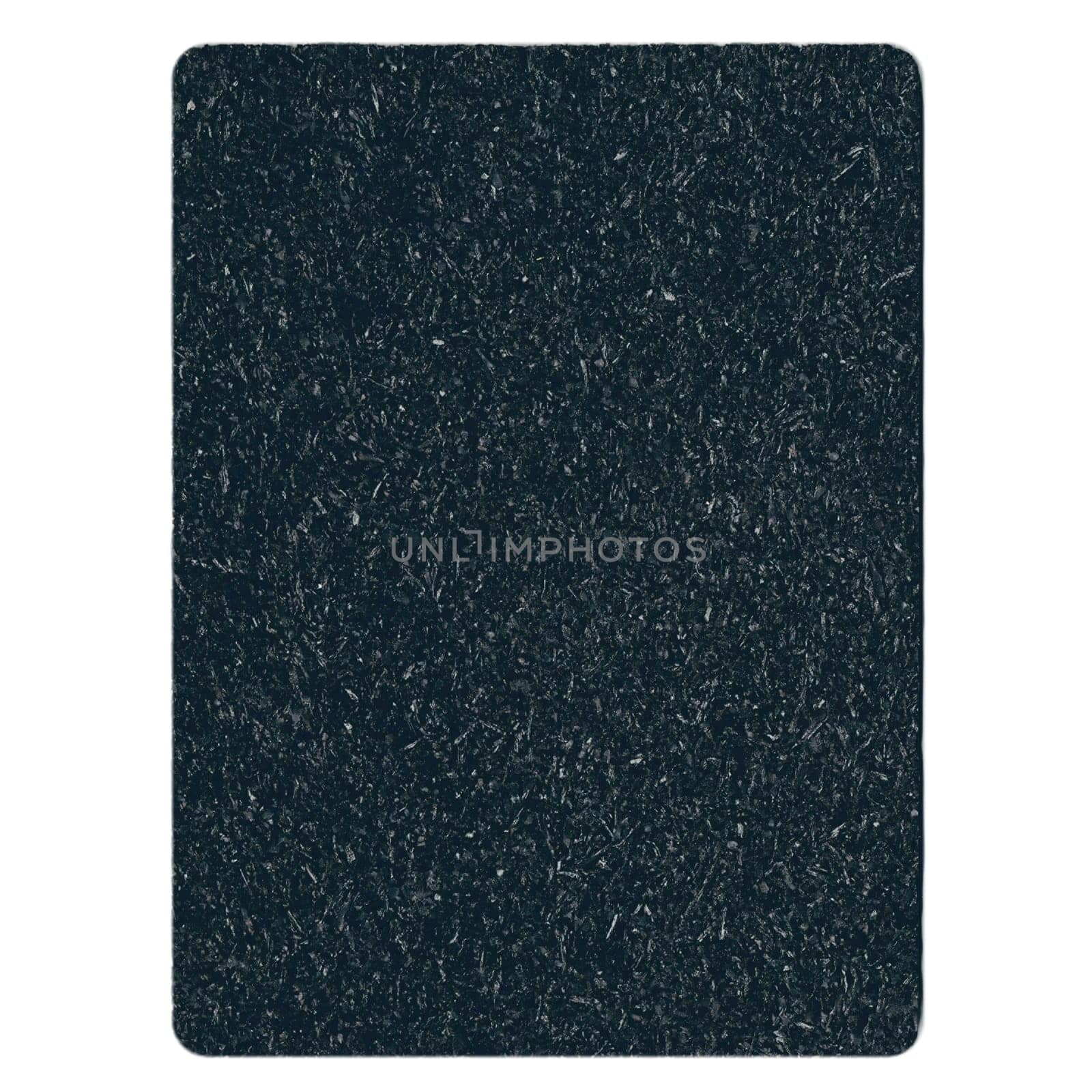 Mat pad used for noise reduction and sound proofing in the construction industry - isolated over white background