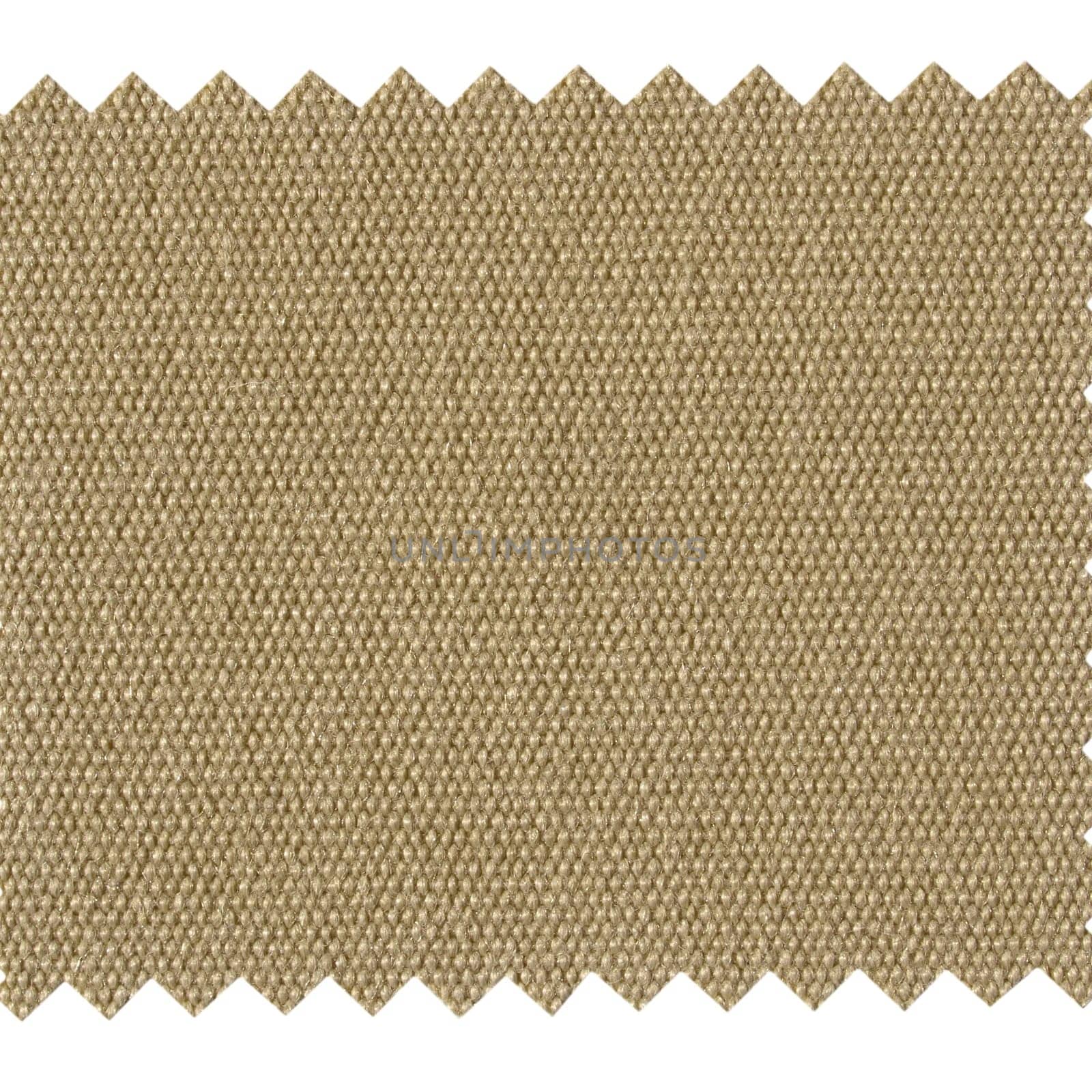 A fabric sample isolated over white background