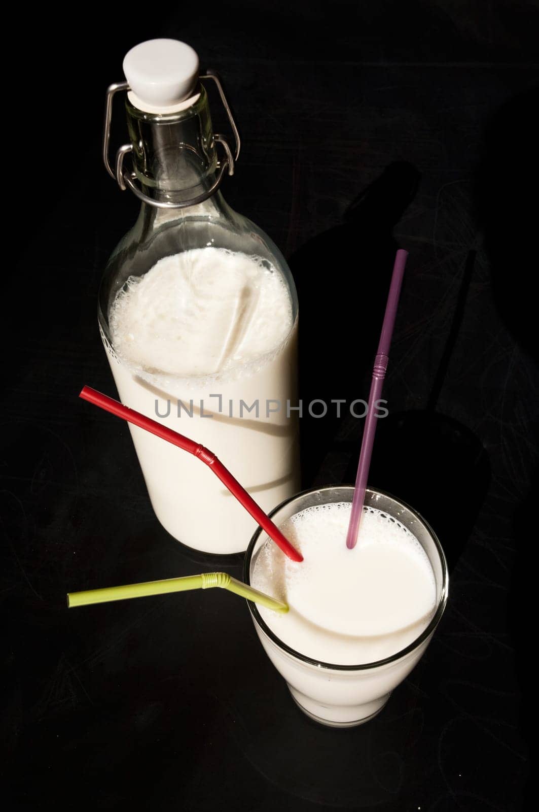 Drinking milk