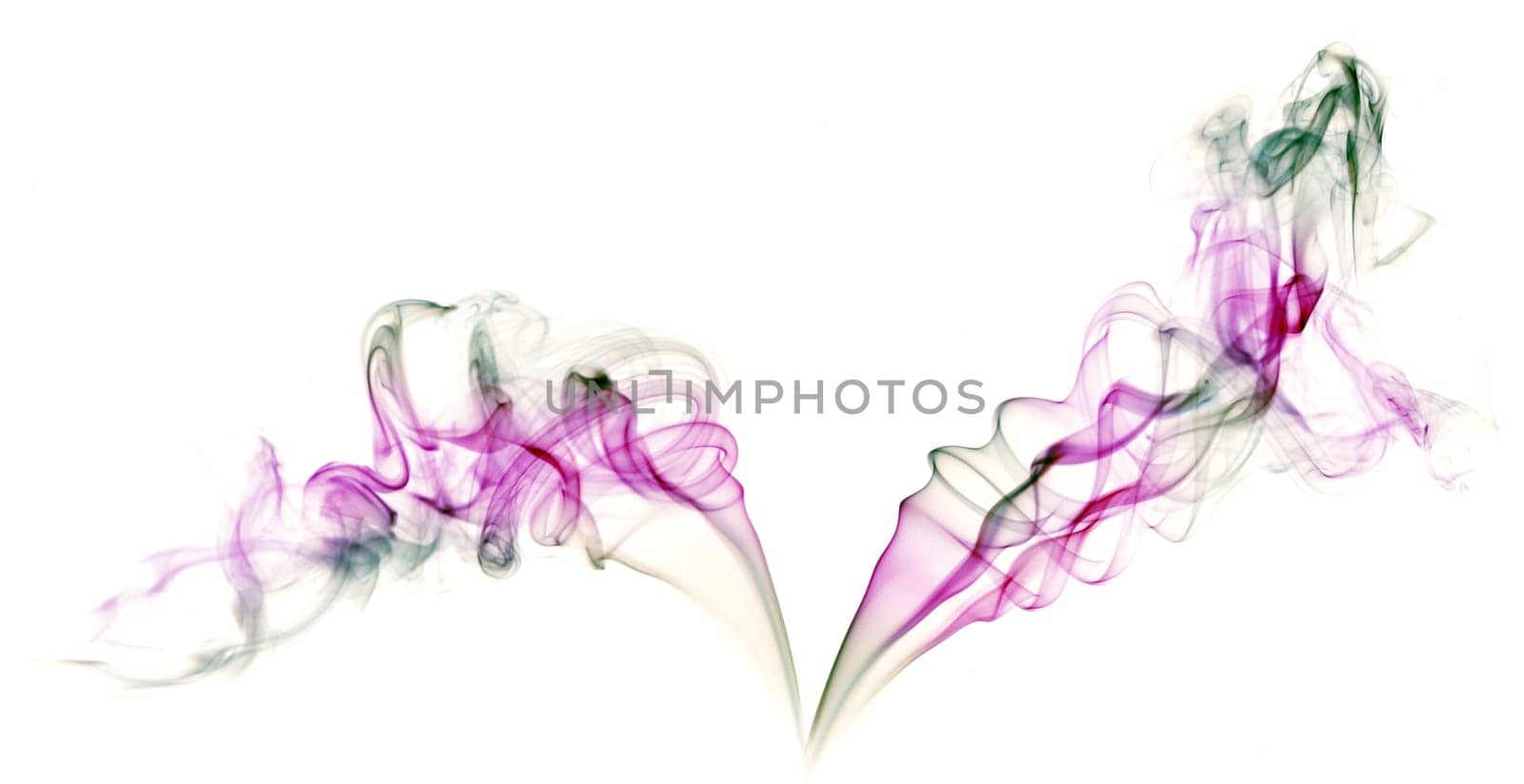 Abstract colorful background made with real smoke