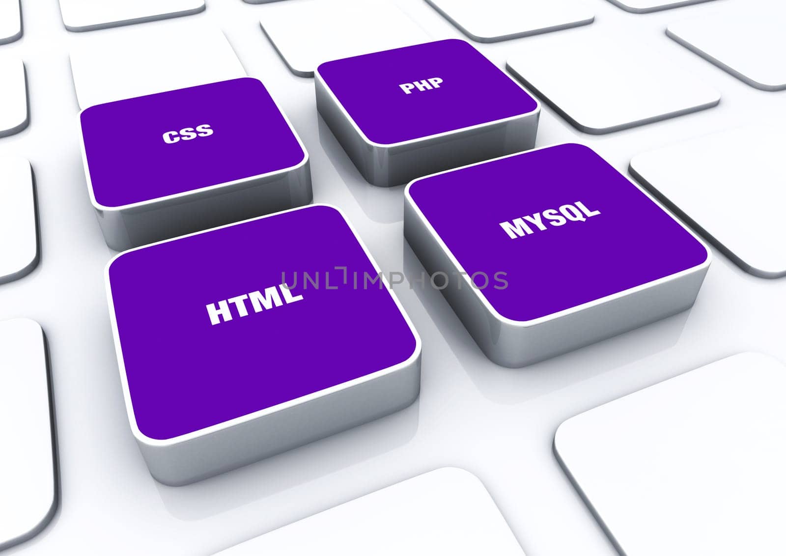 3D Pads Violet - HTML CSS PHP MYSQL 3