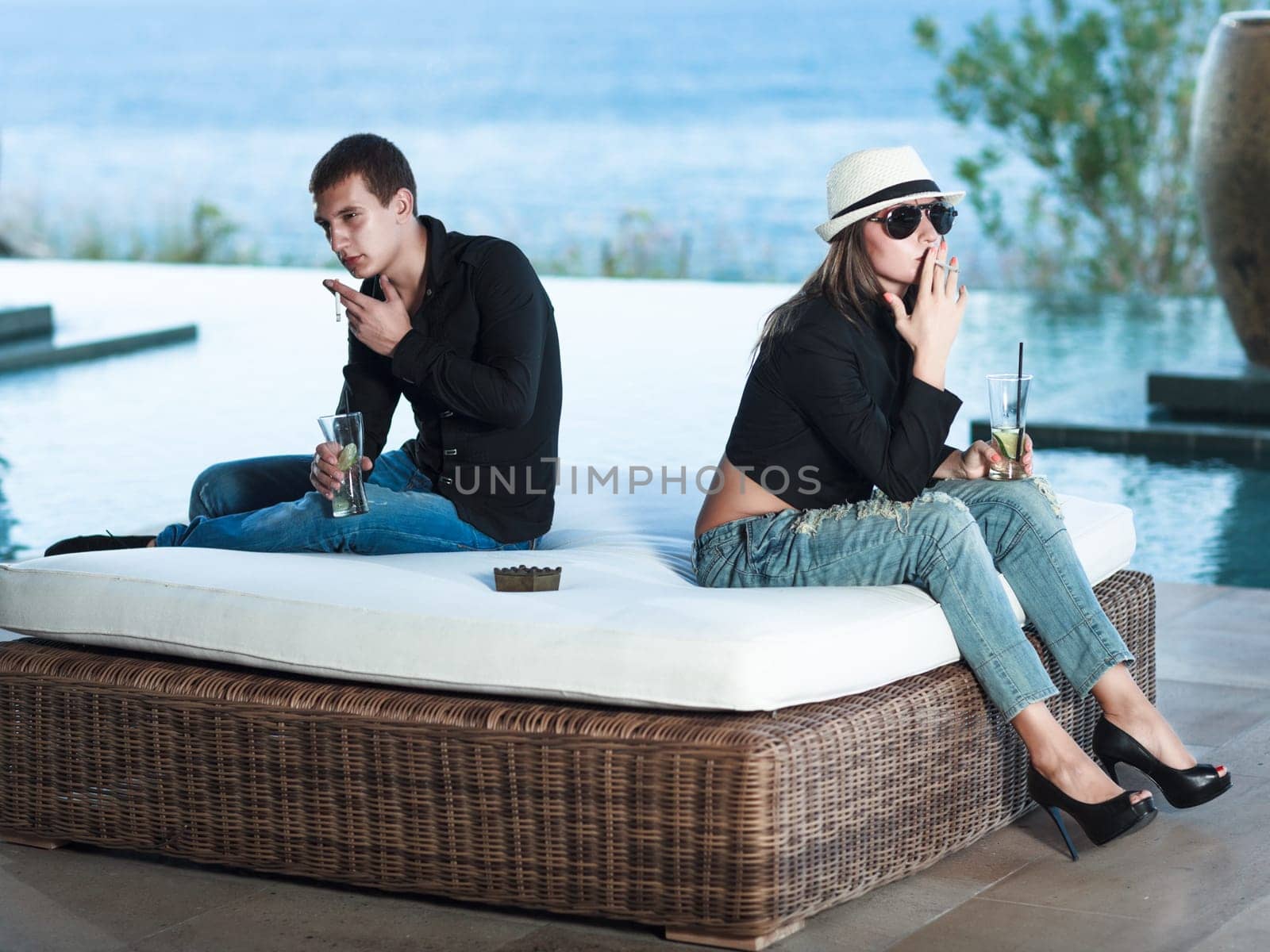 Young couple having some problems.