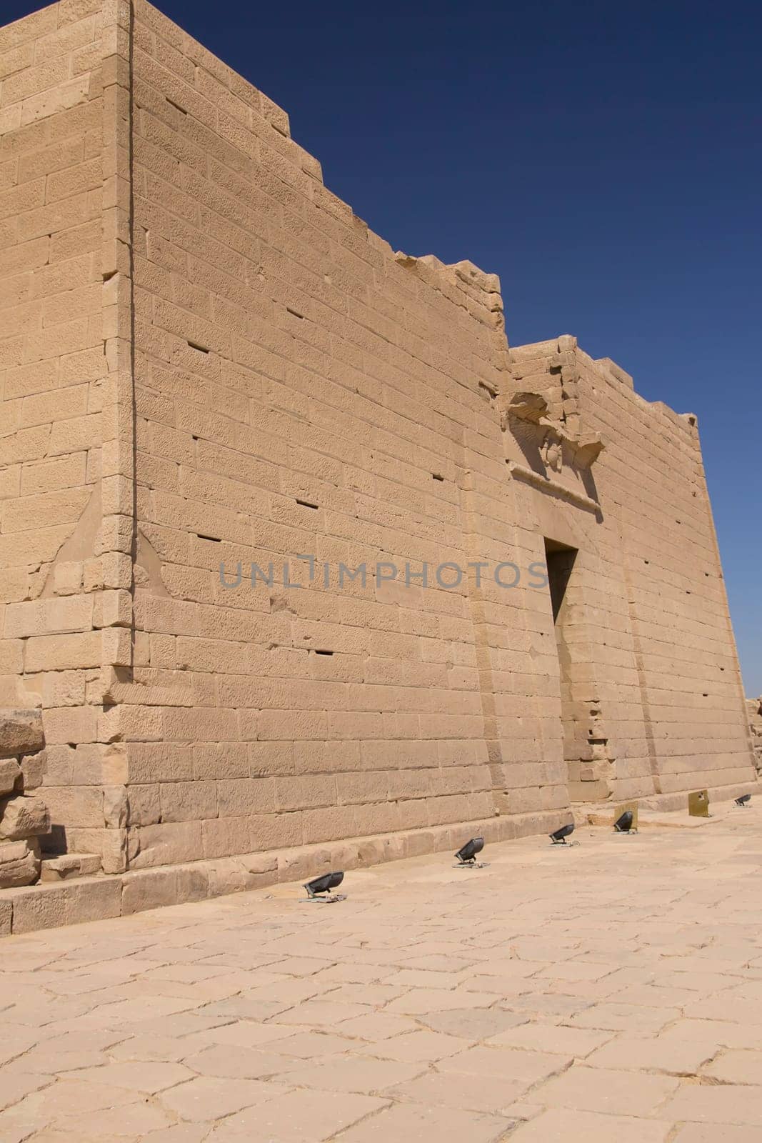 Temple of Kalabsha (Egypt, Africa). Vertically.