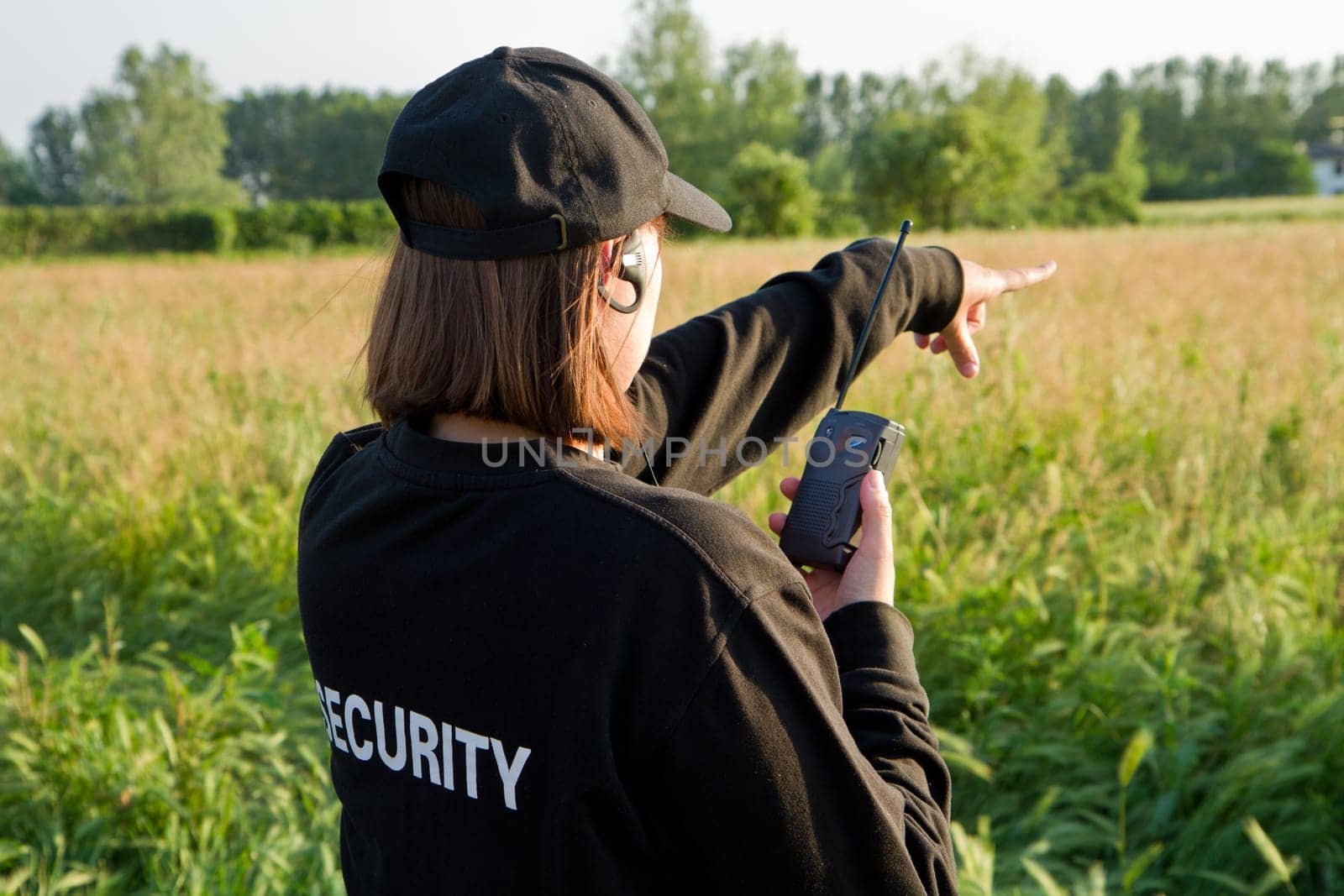 back of a security guard