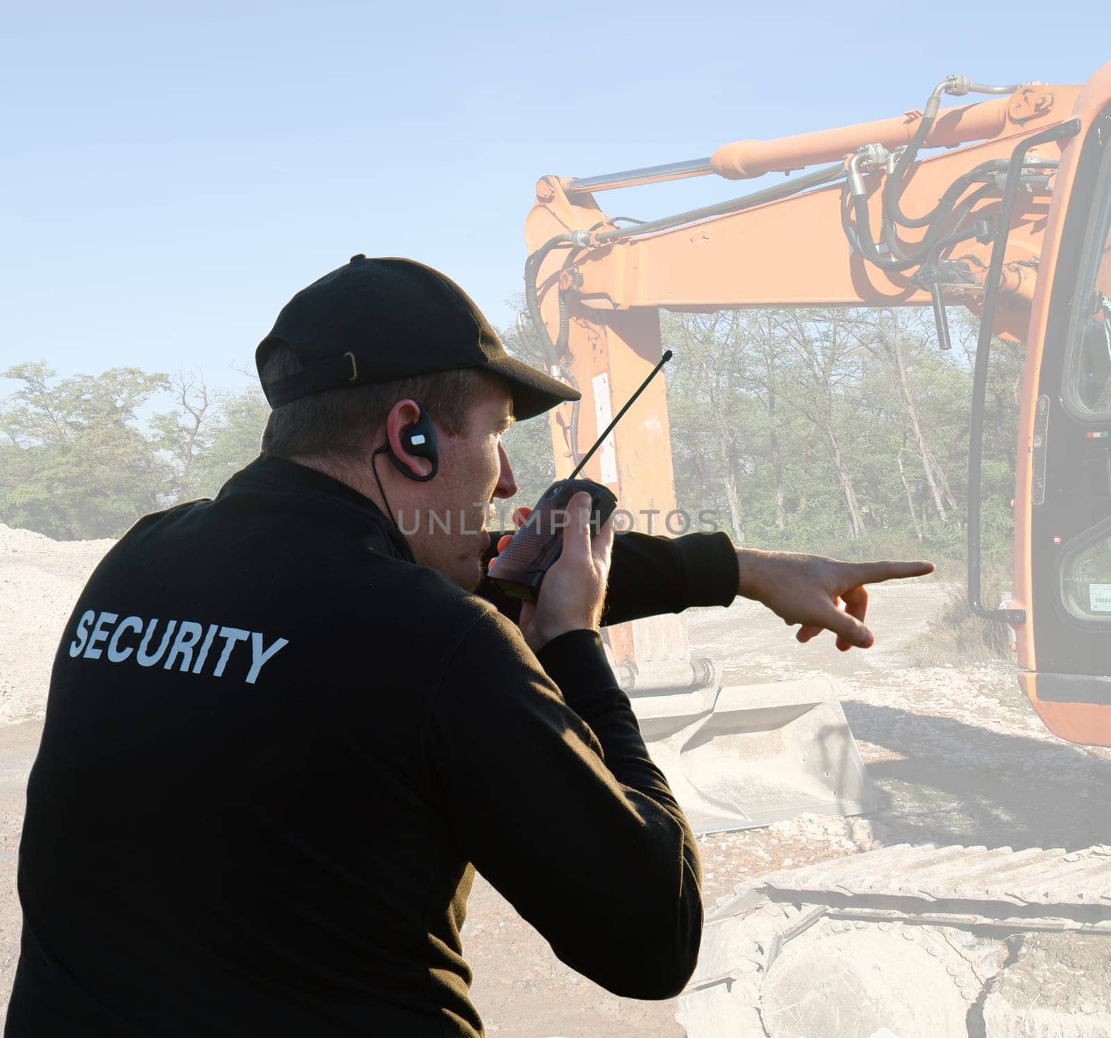 back of a security guard