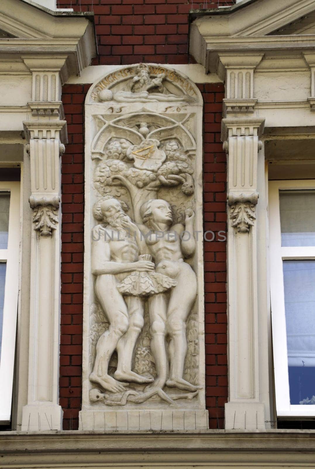 Adam and Eve relief in Hamelin