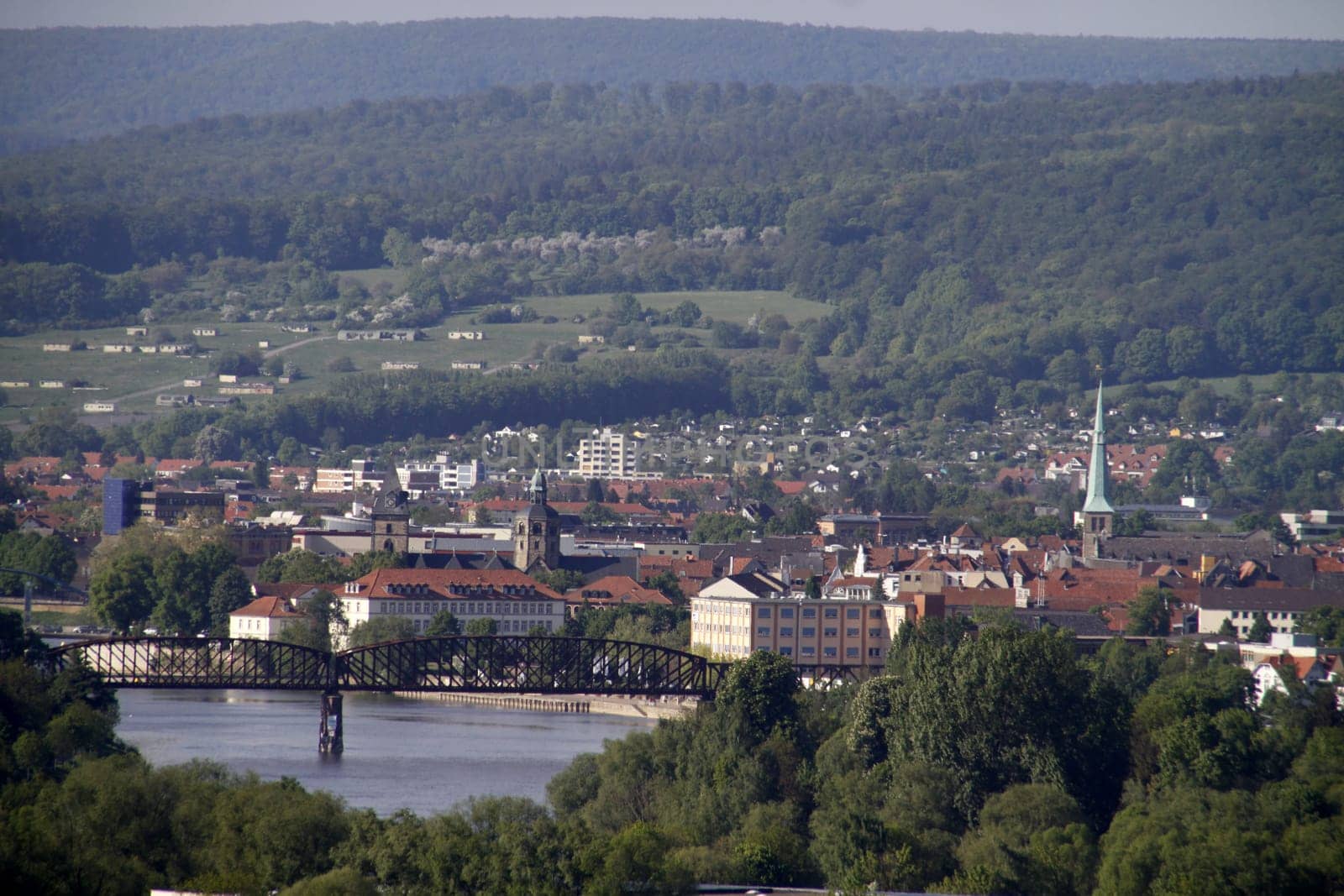 View of Hamelin from Ohrberg