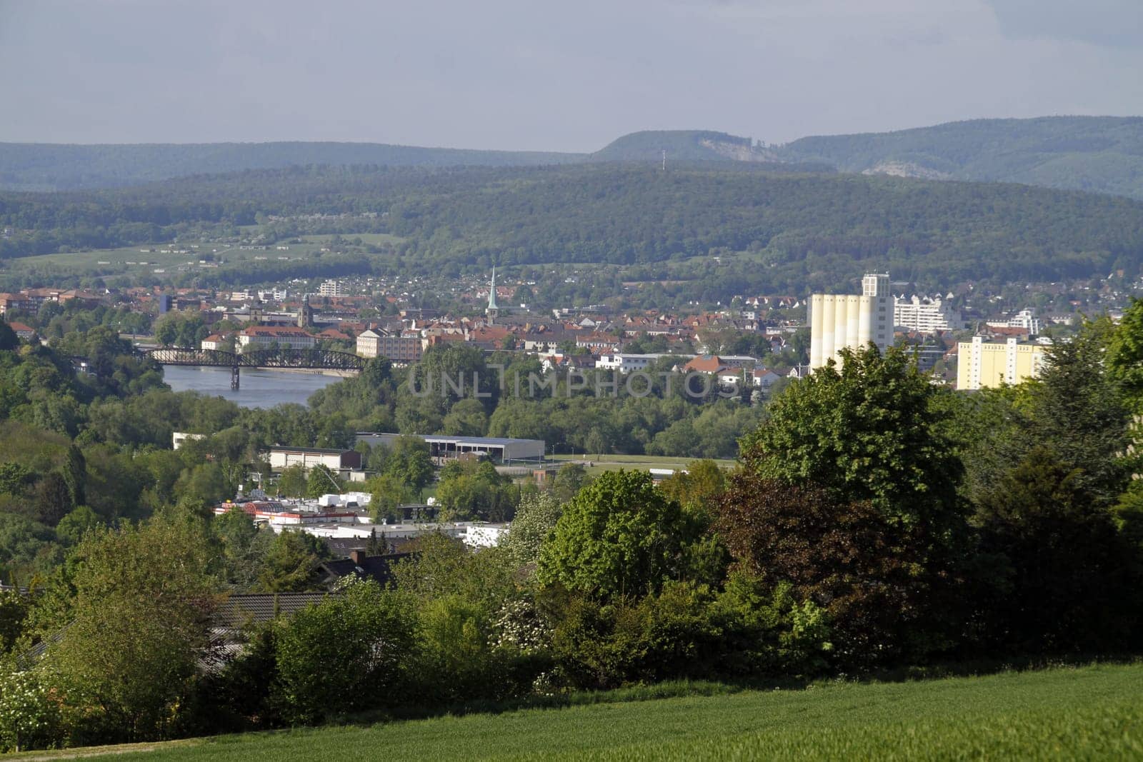 View of Hamelin from Ohrberg
