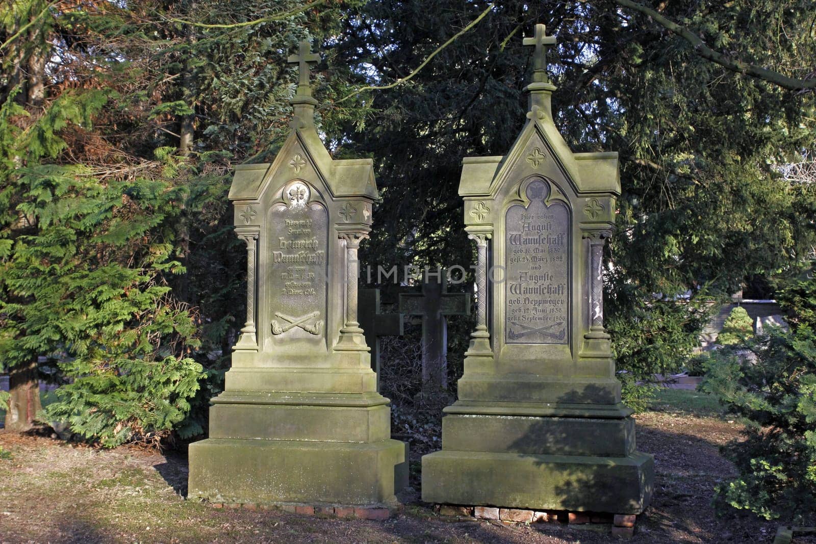 Grave Monuments Cemetery Hamelin