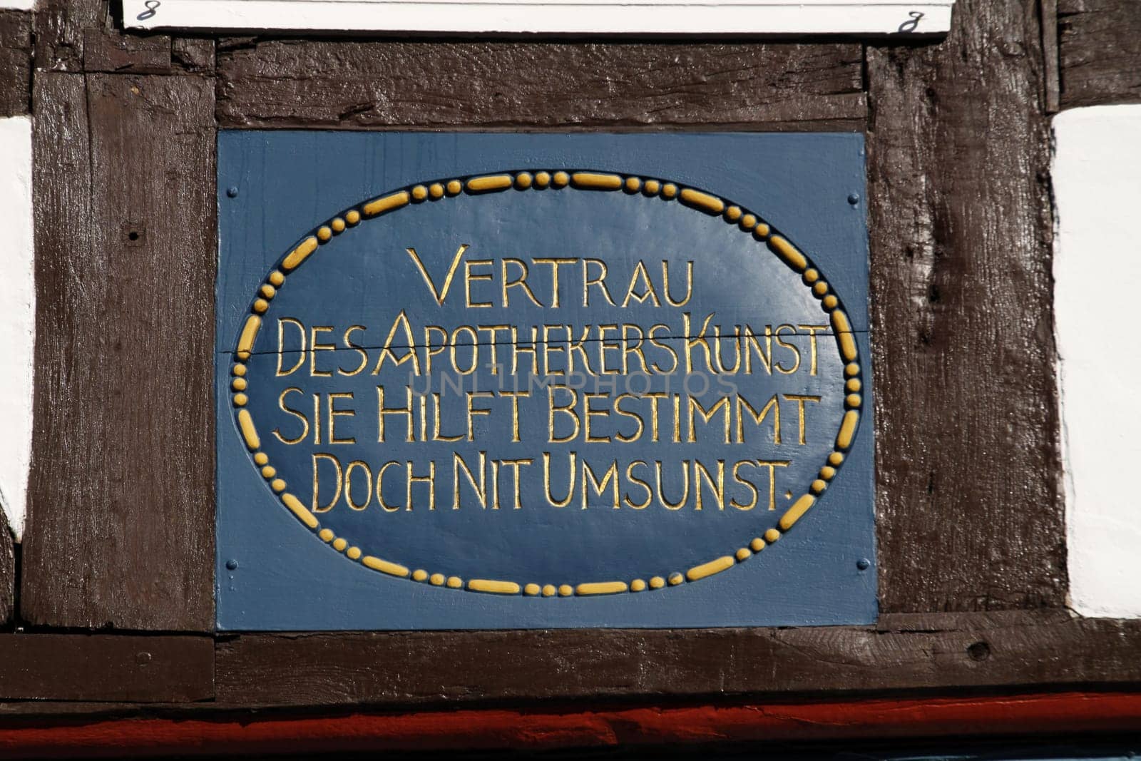 Inscription Ratsapotheke Höxter