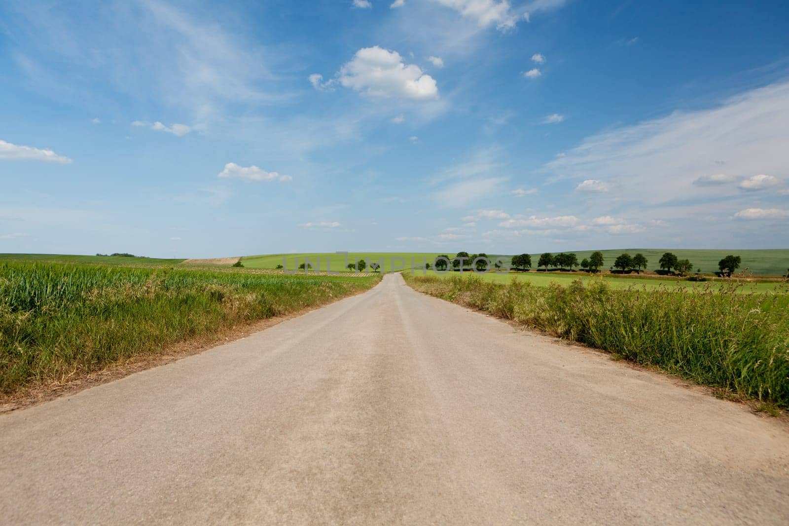 Country road in the distance,road with a perspective in nature