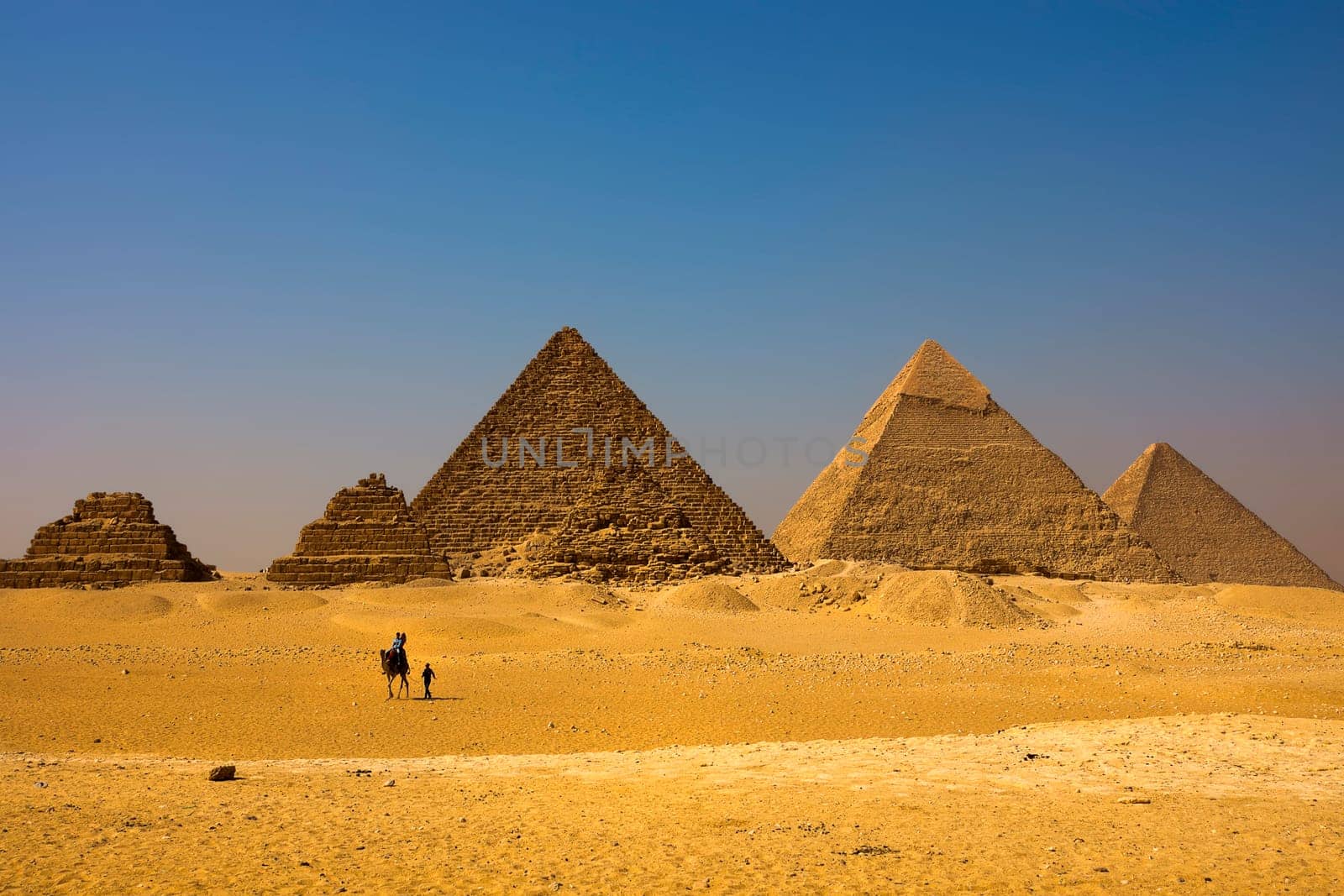 the pyramids of Giza
