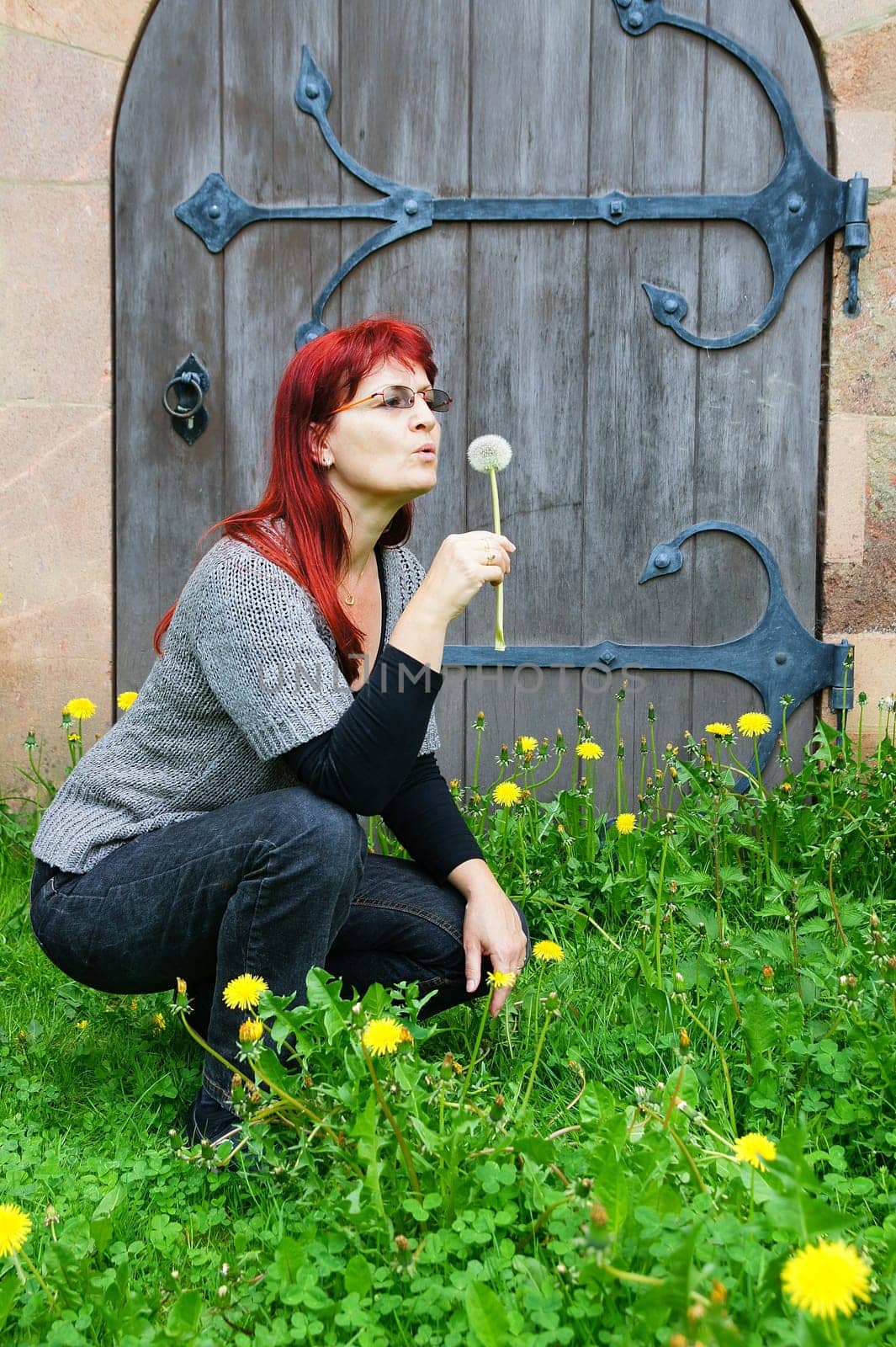Woman with dandelion