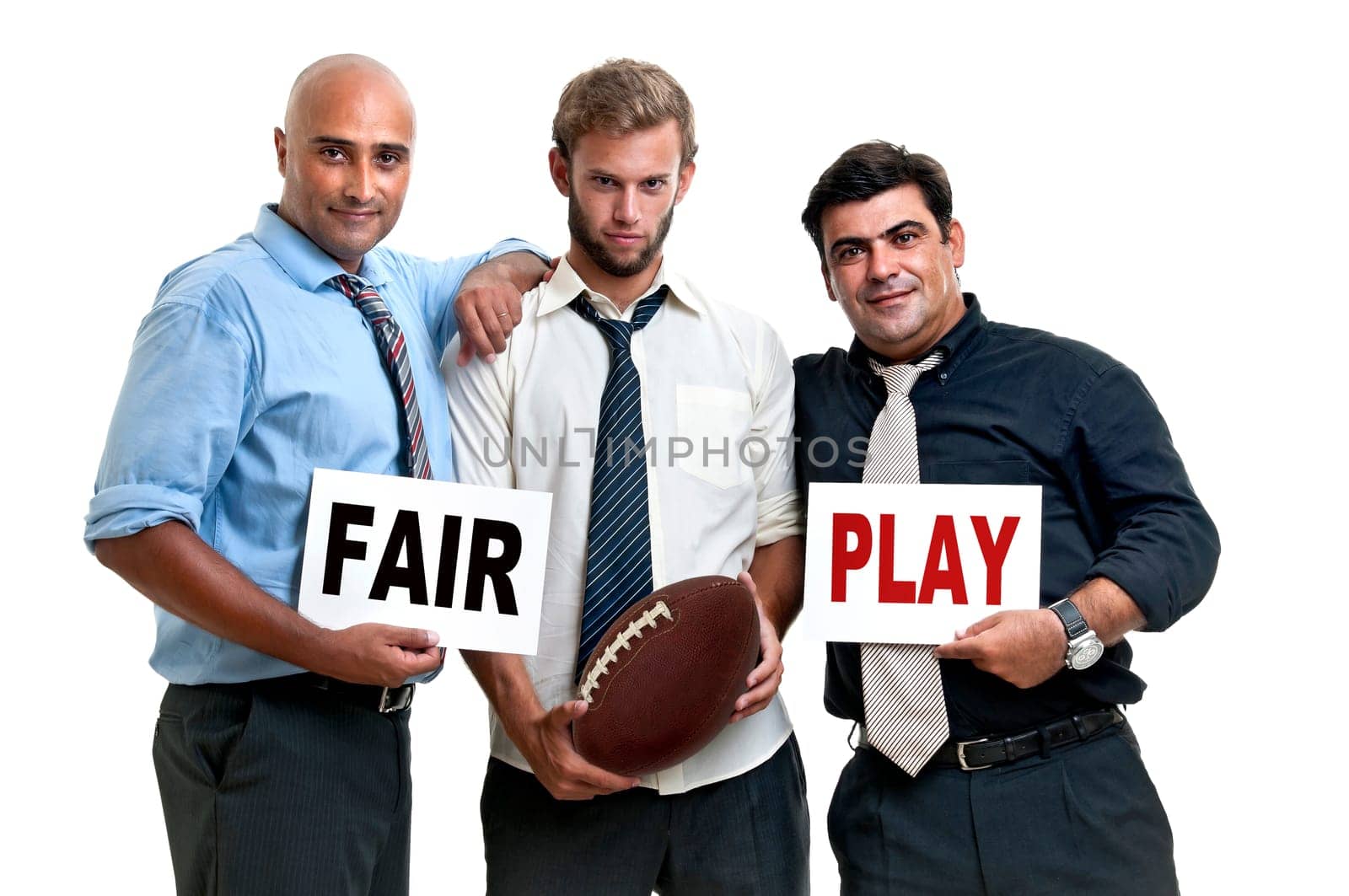 Rugby fans with fayr play warning