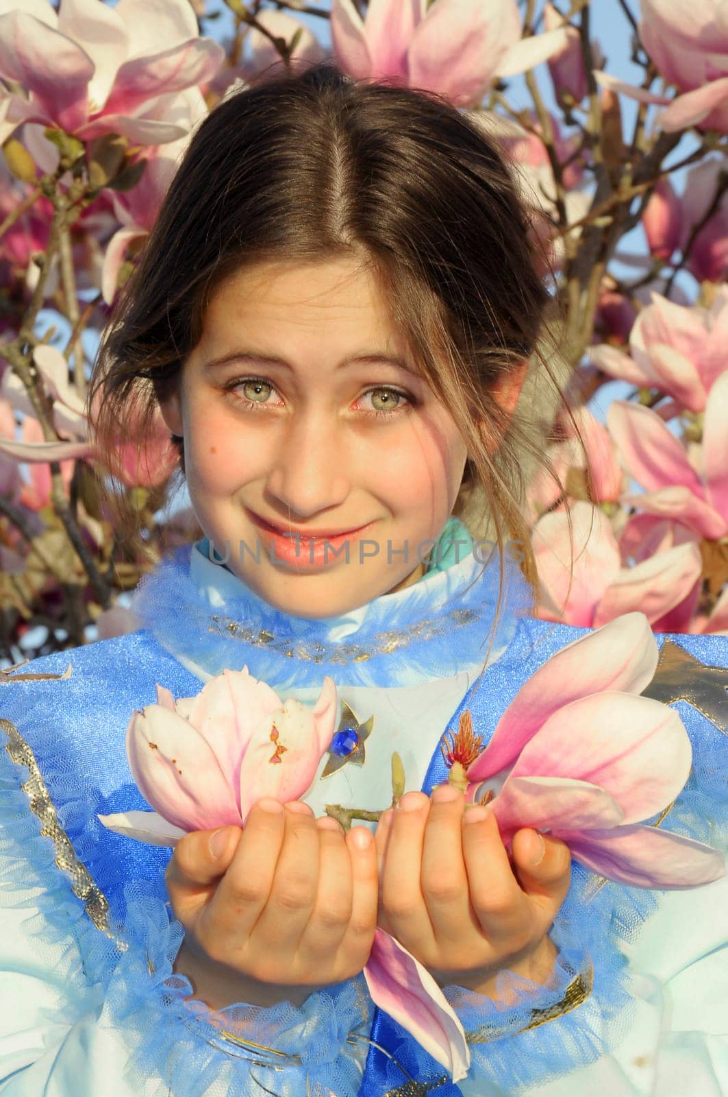 Beautiful girl dressed as a princess