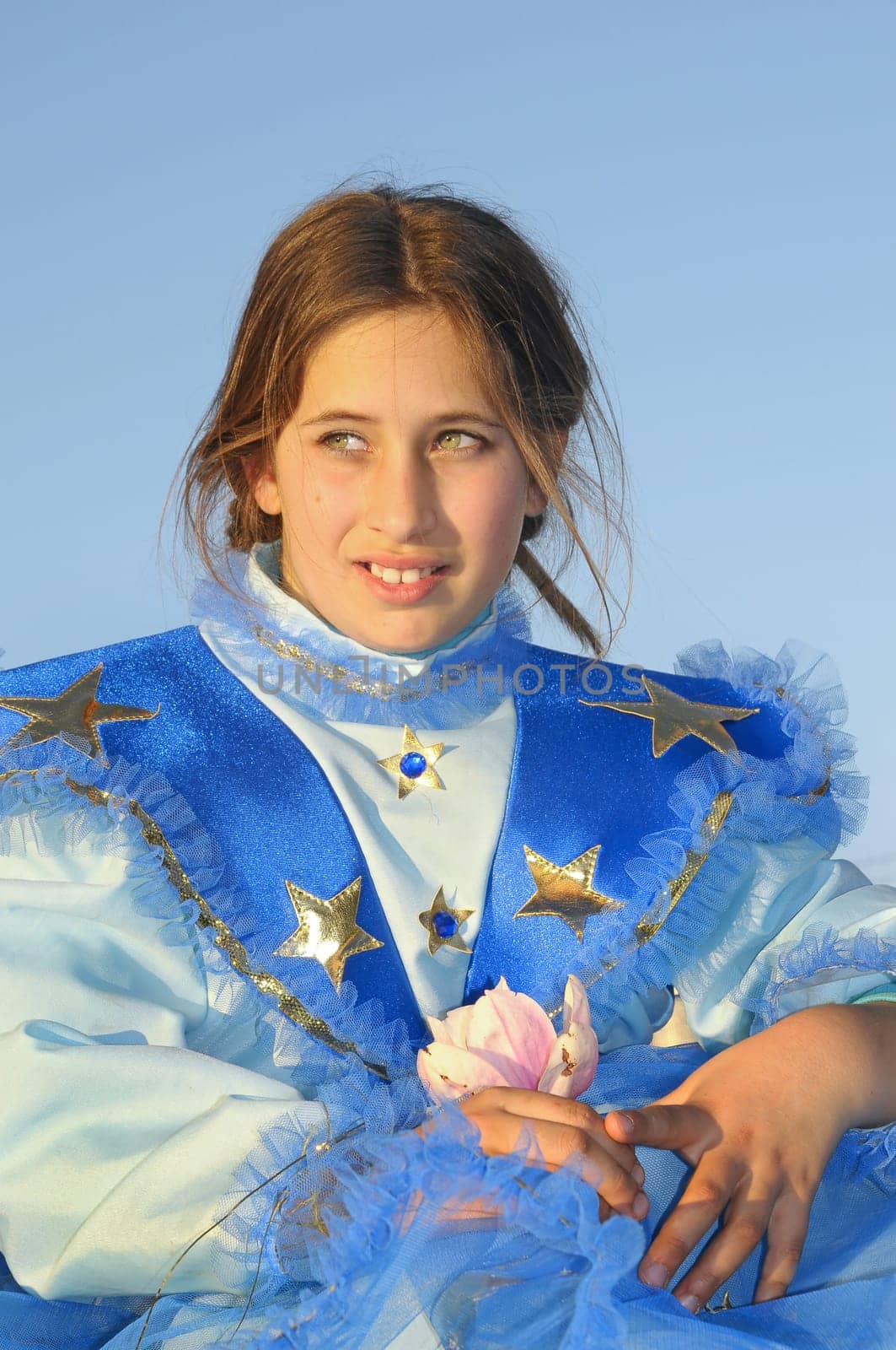 Beautiful girl dressed as a princess