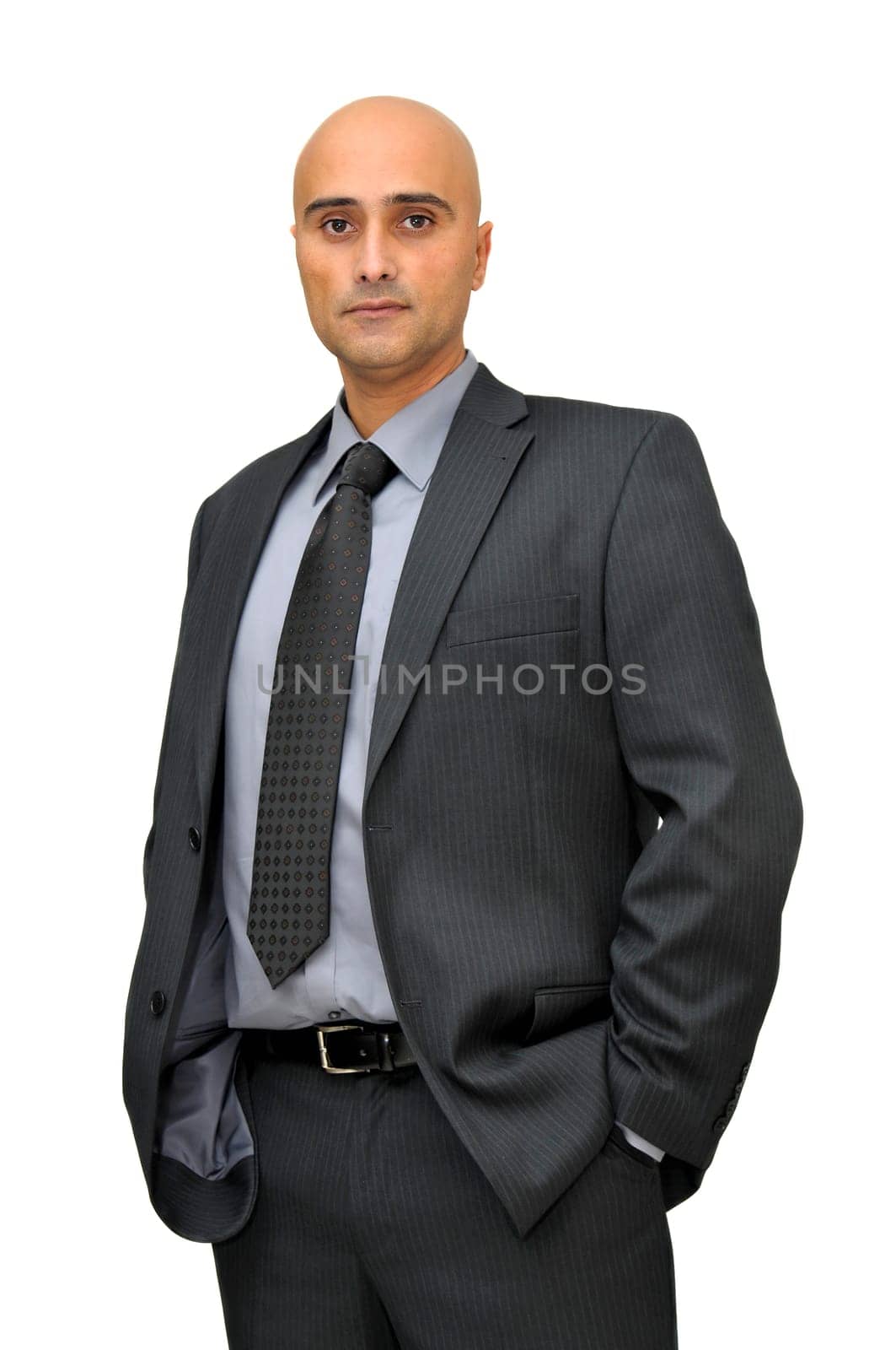 Businessman isolated against a white background