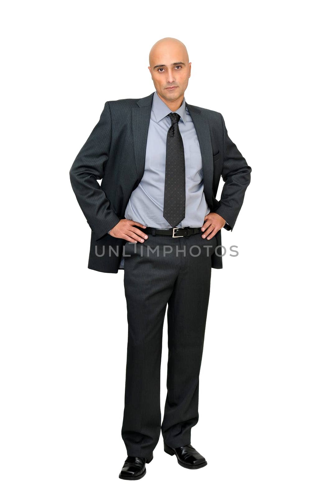 Businessman isolated against a white background