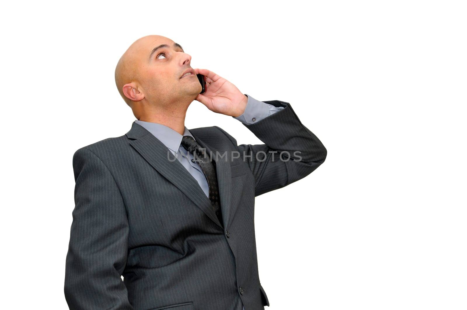 Businessman calling by cellphone