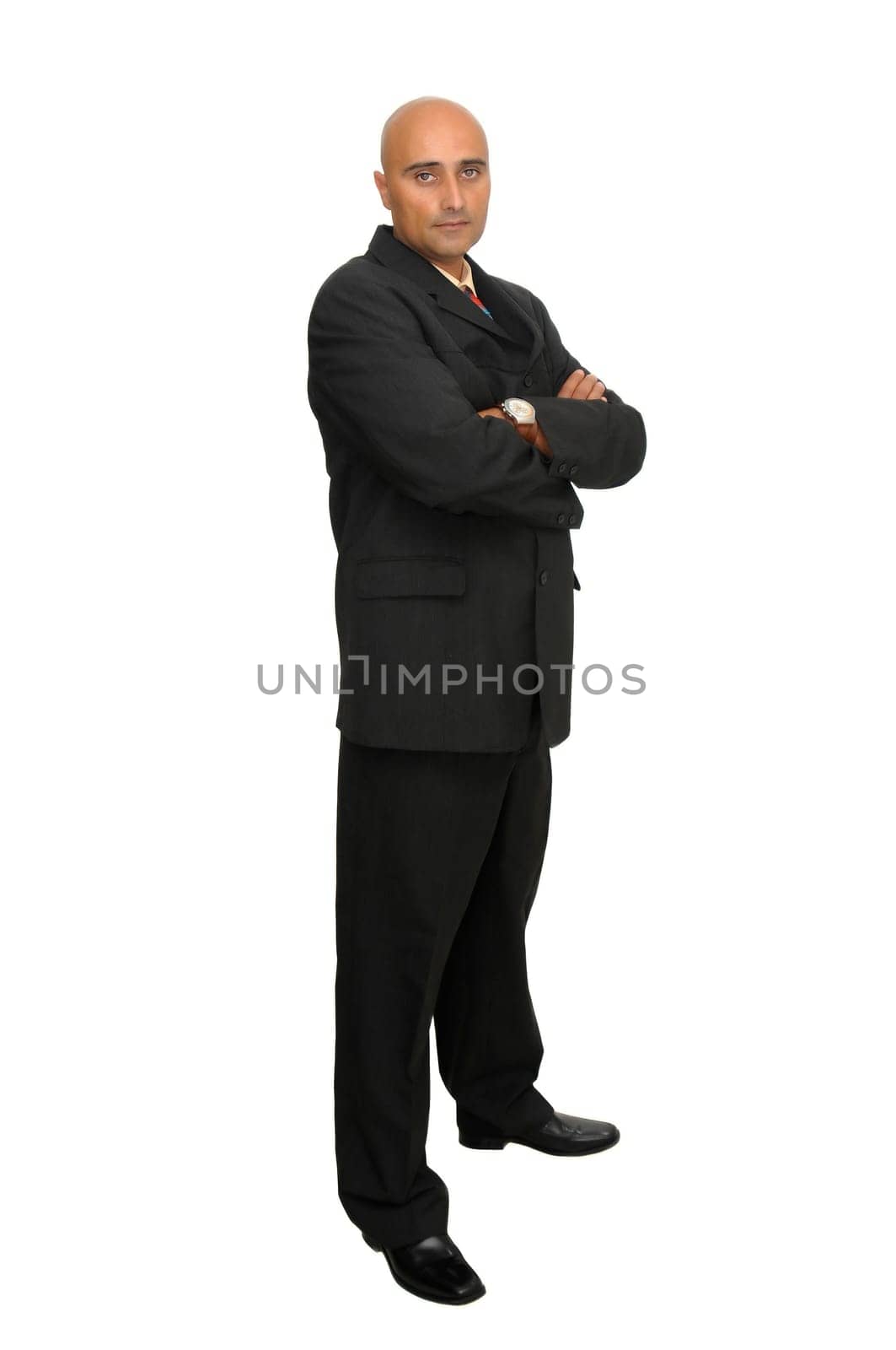 Businessman isolated in white